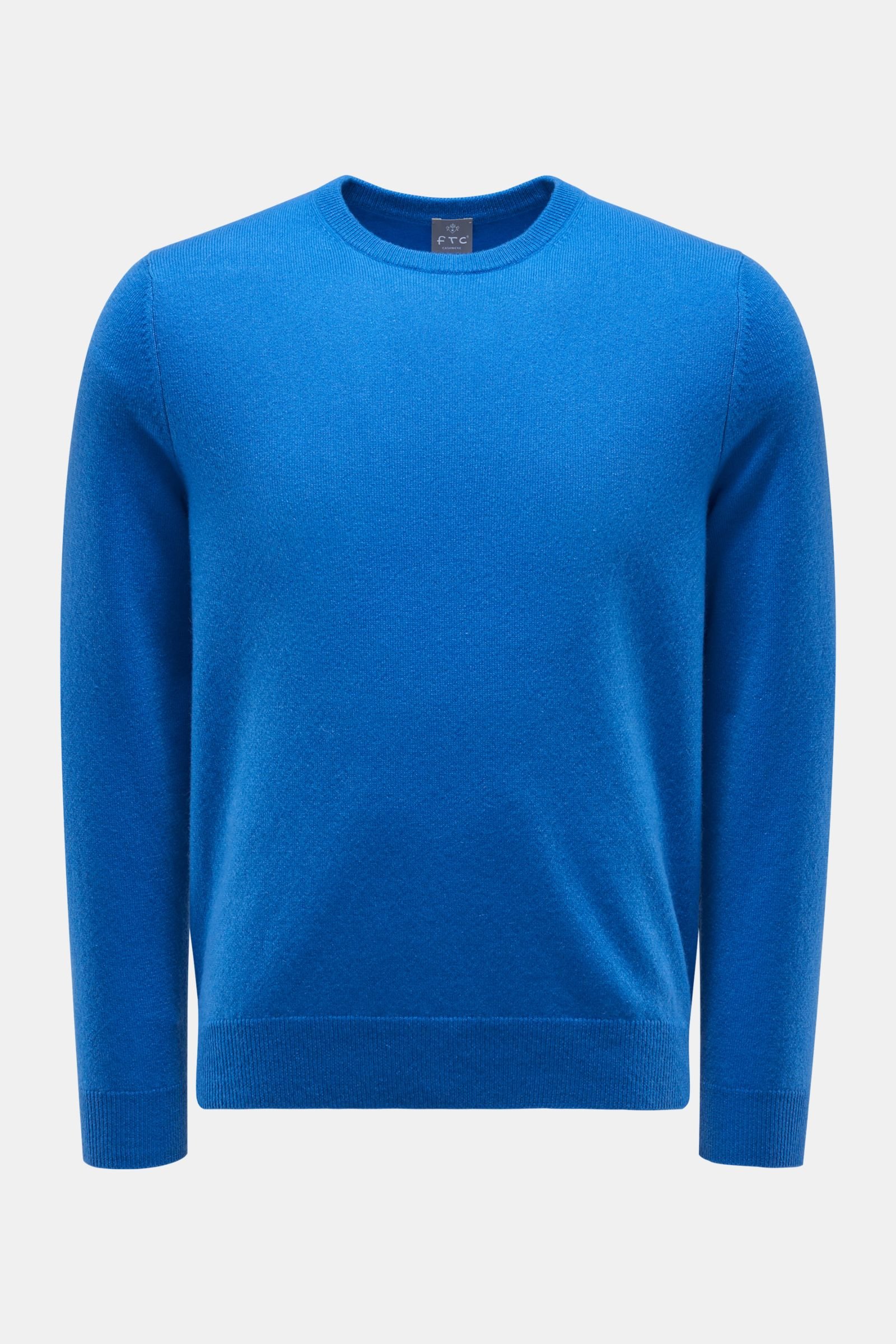 Cashmere Rundhals-Pullover blau