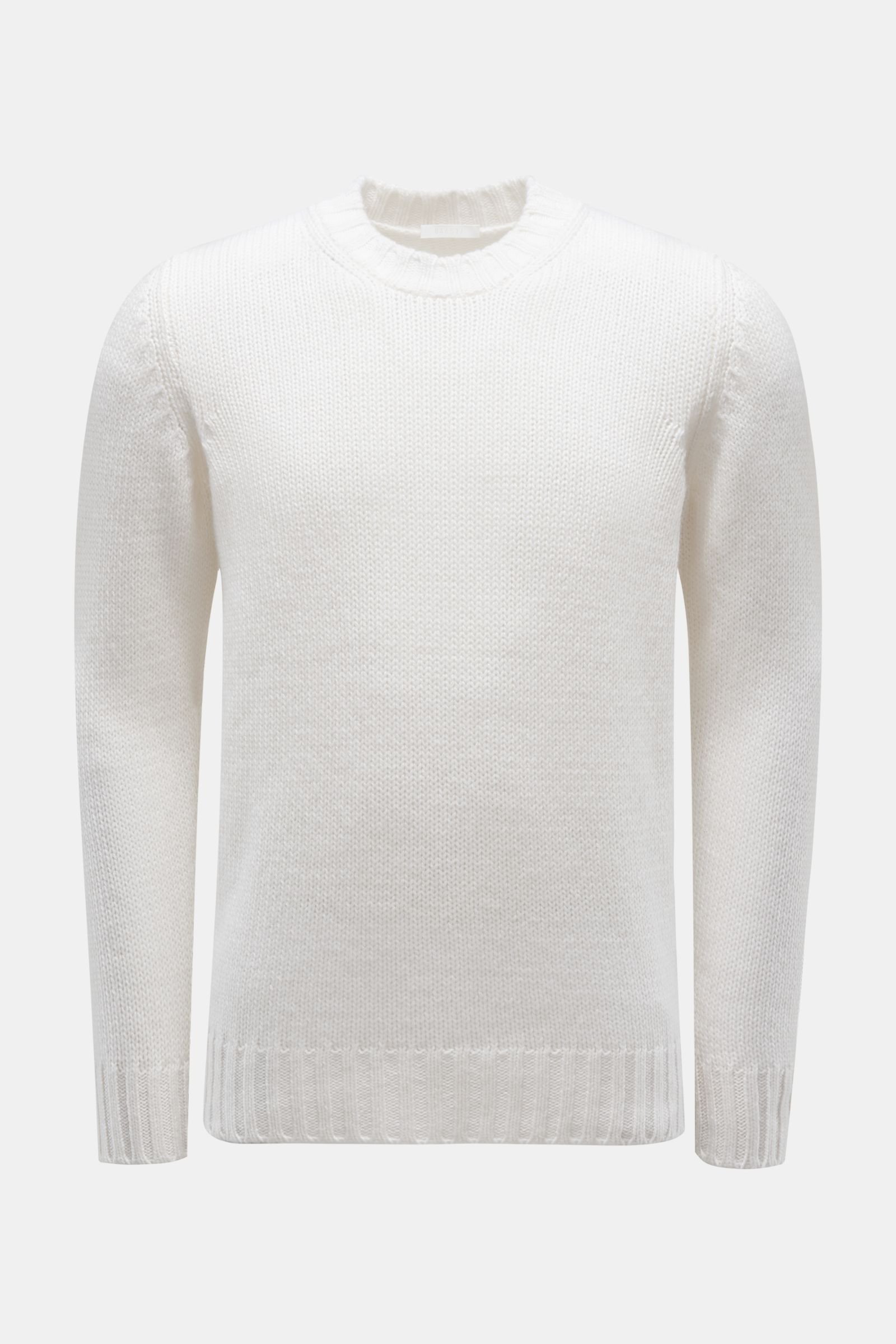 Cashmere Rundhals-Pullover weiß