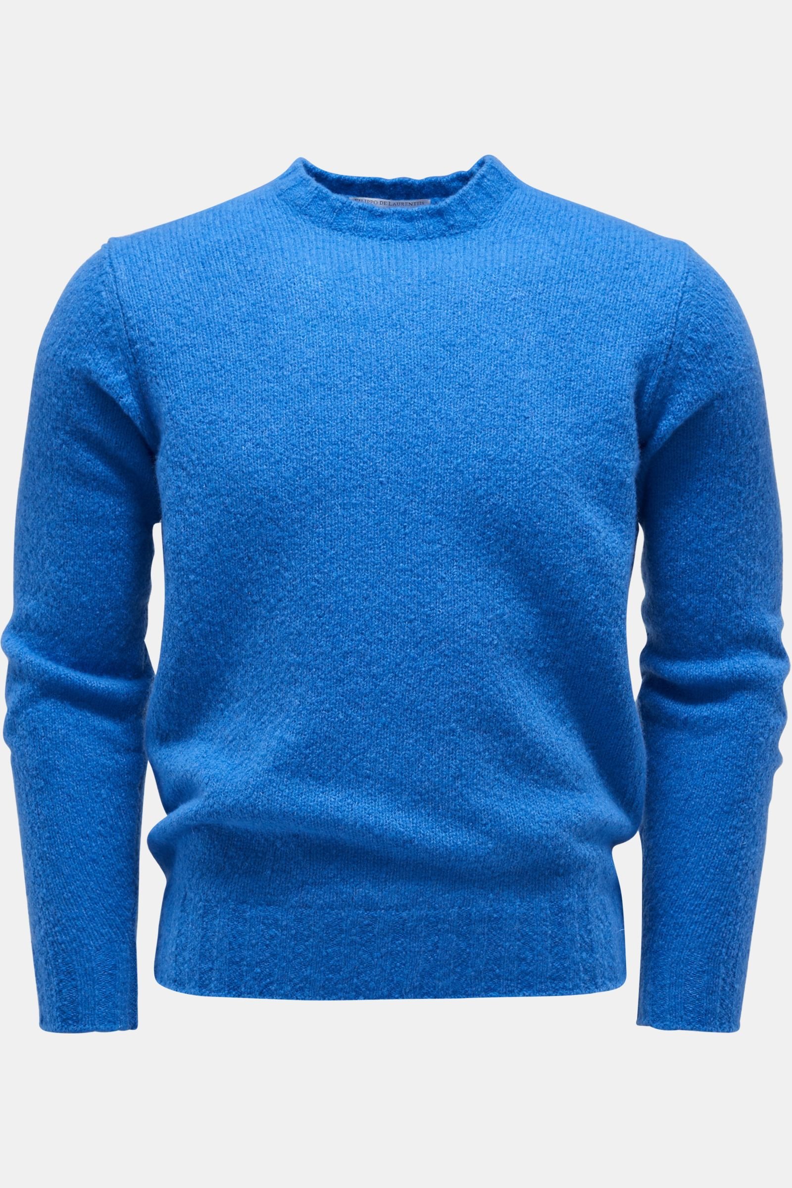 Rundhals-Pullover blau