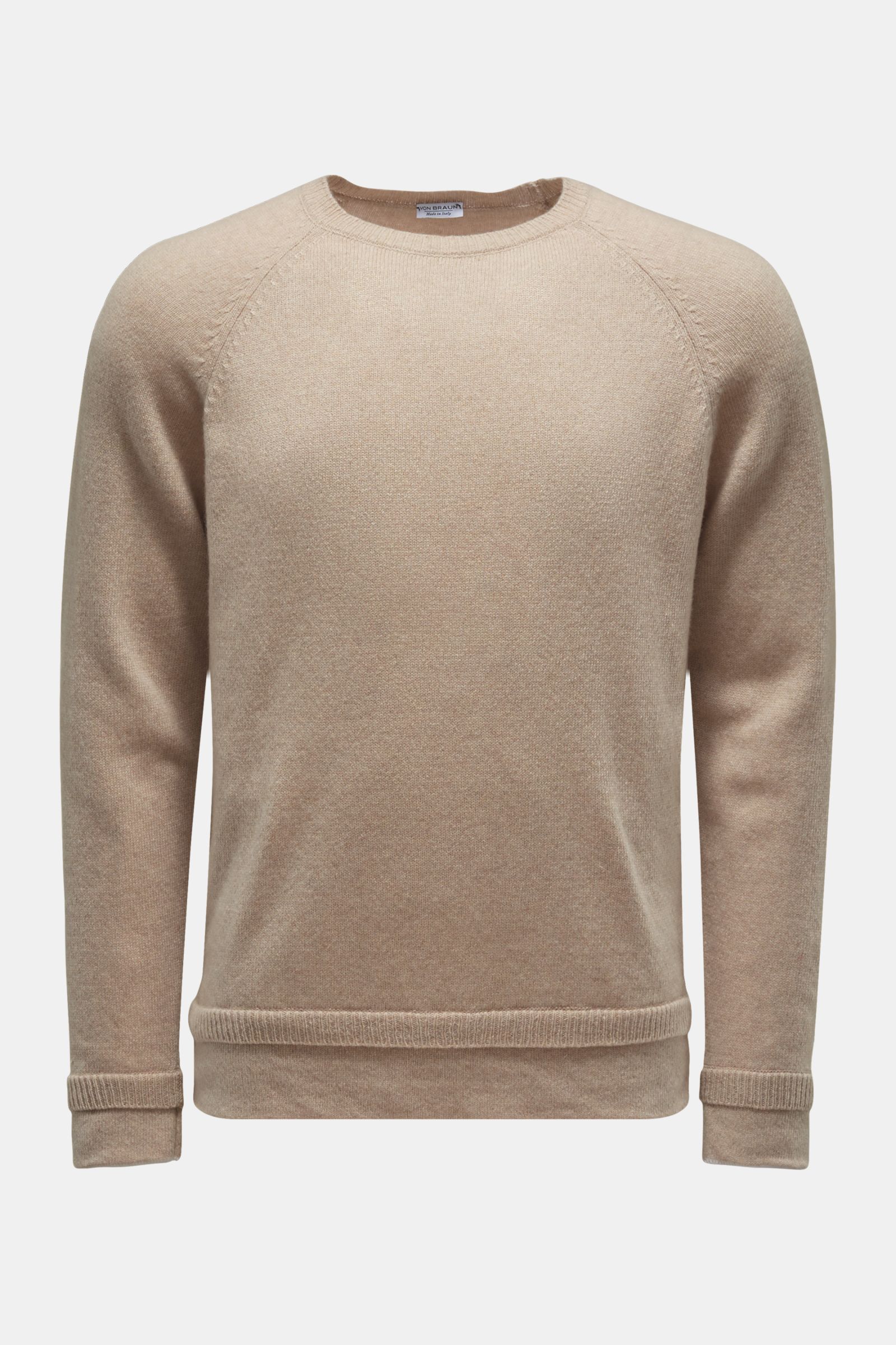 von Braun Cashmere Rundhalspullover beige