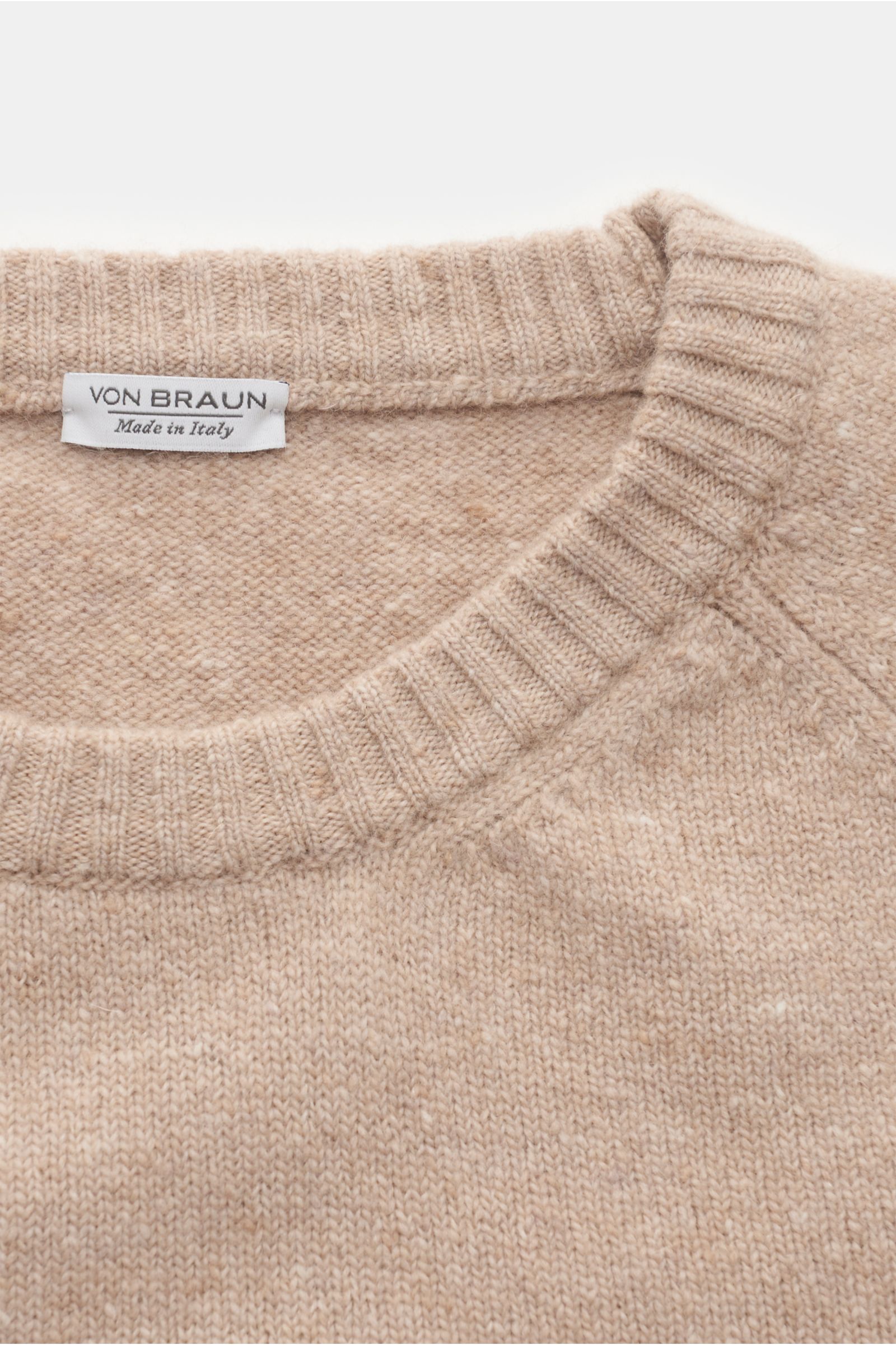 von Braun Crew neck jumper beige