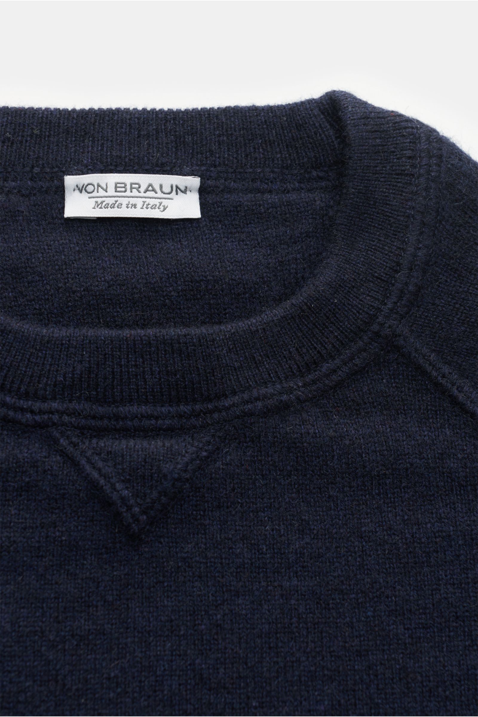von Braun Kids’ cashmere crew neck jumper navy