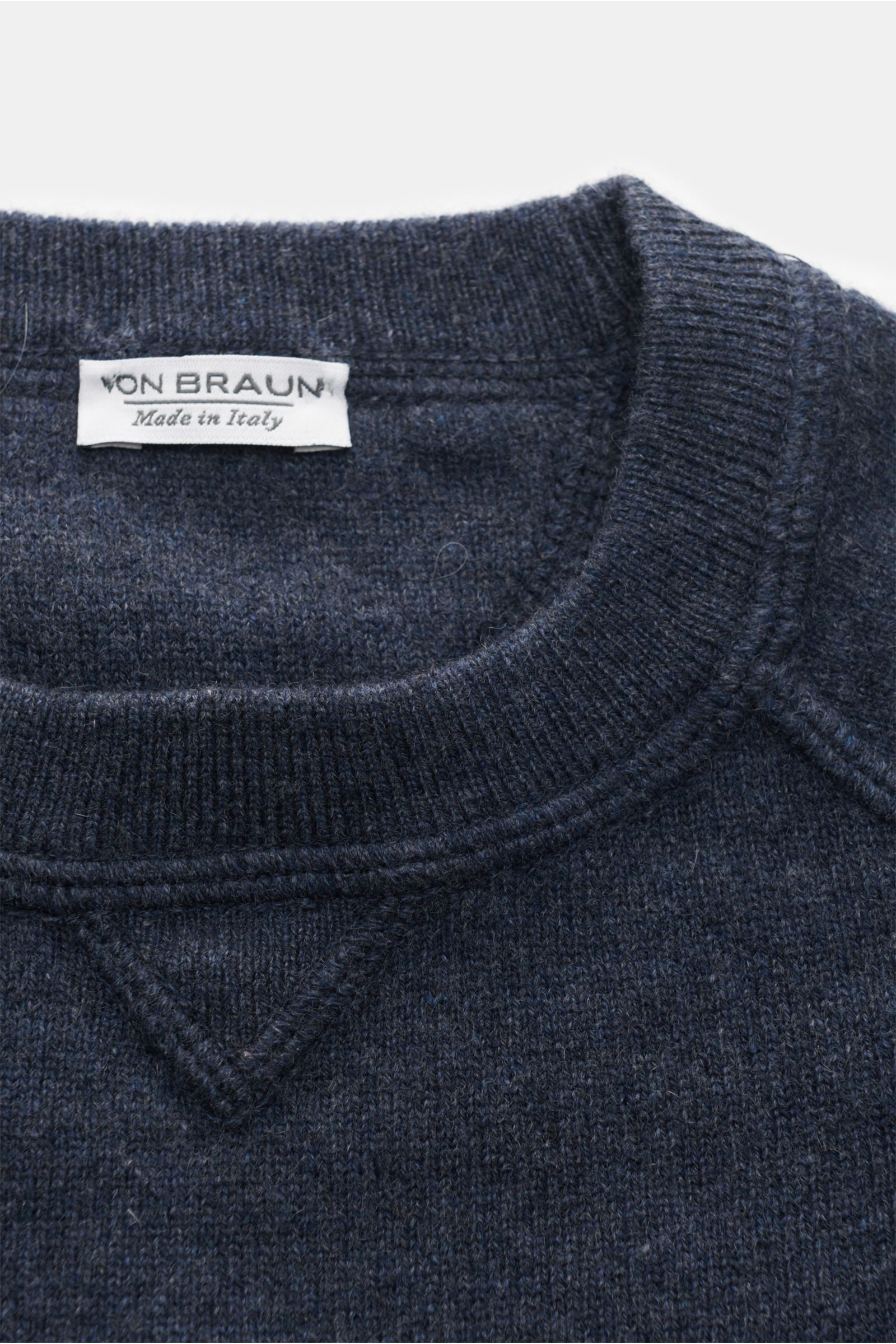 von Braun Kids’ cashmere crew neck jumper grey-blue