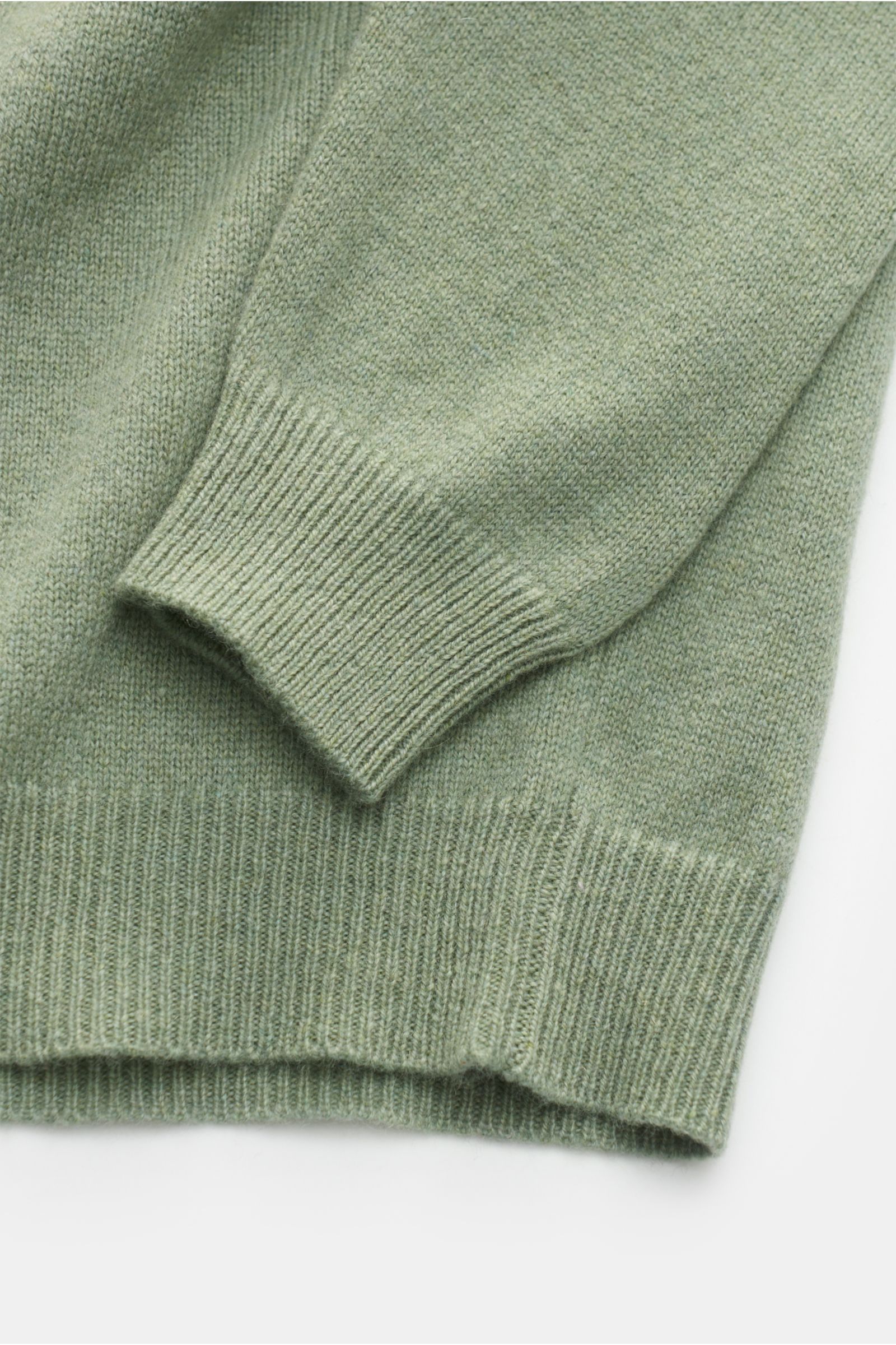 von Braun Kinder Cashmere Rundhalspullover graugrün