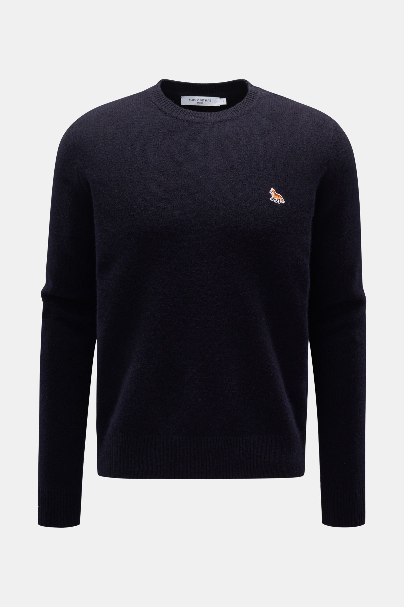 Maison Kitsuné Crew neck jumper navy