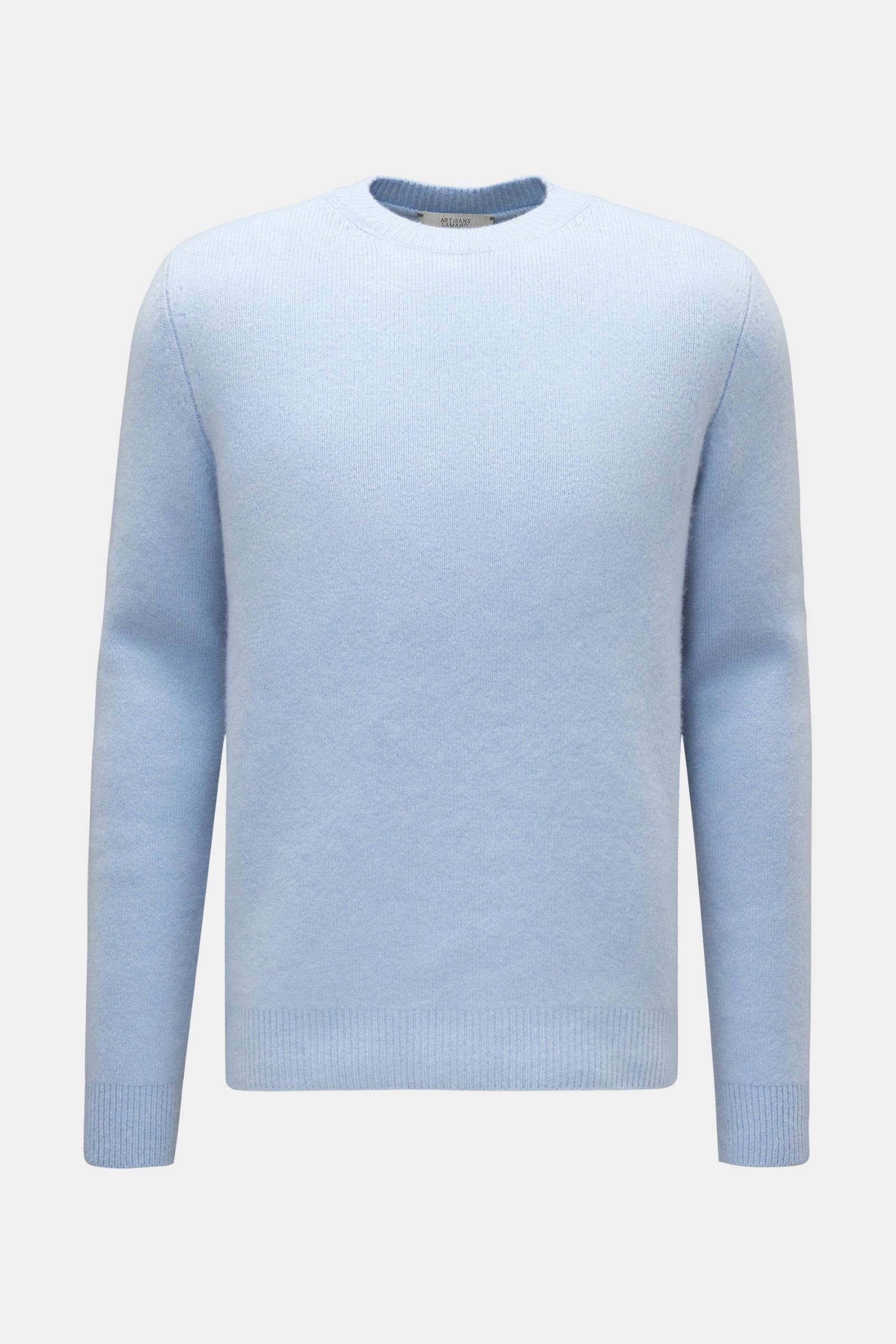 Lamano Artisans Cashmere crew neck jumper light blue