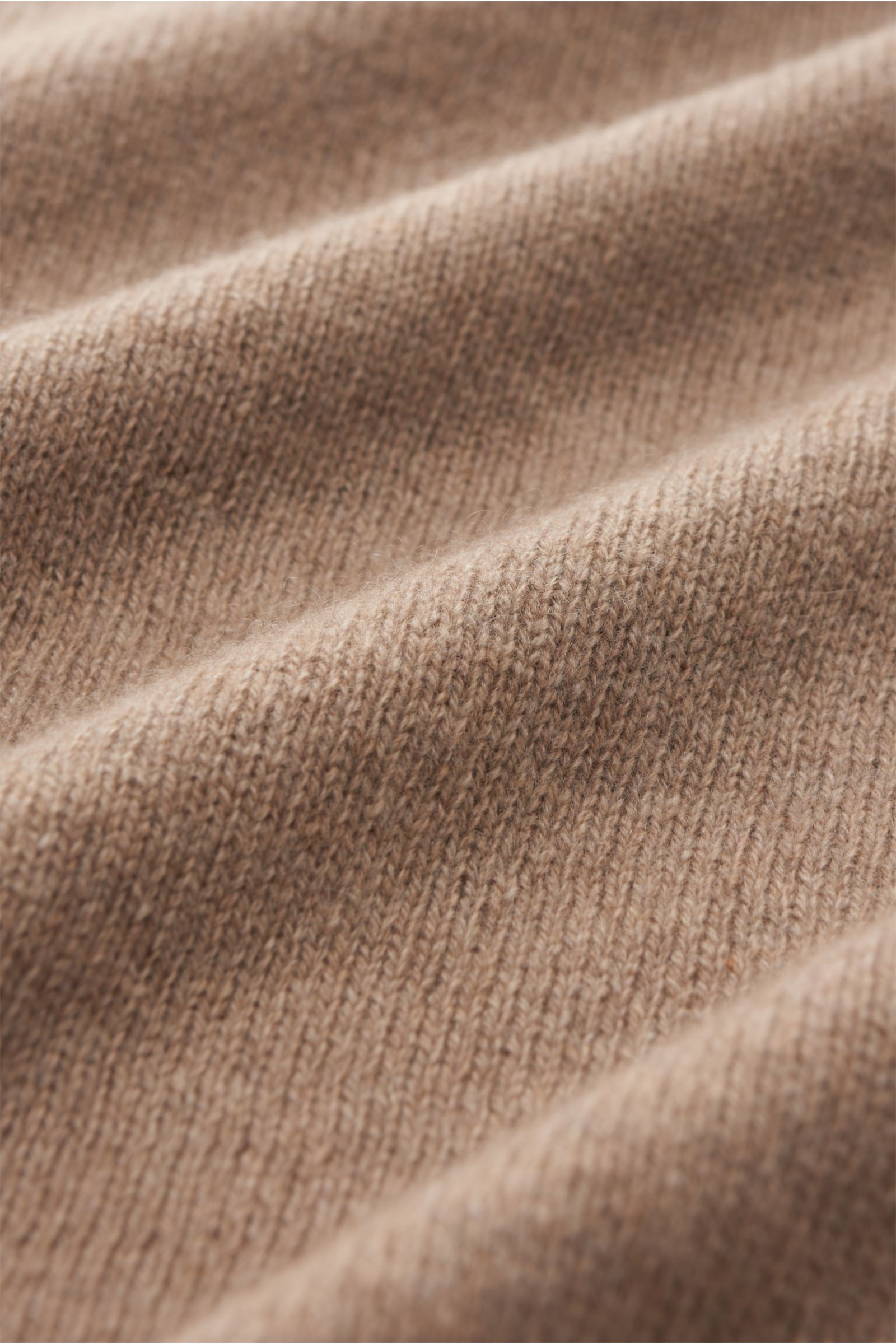 04651/ A trip in a bag Cashmere Rundhalspullover 'Crew' beige