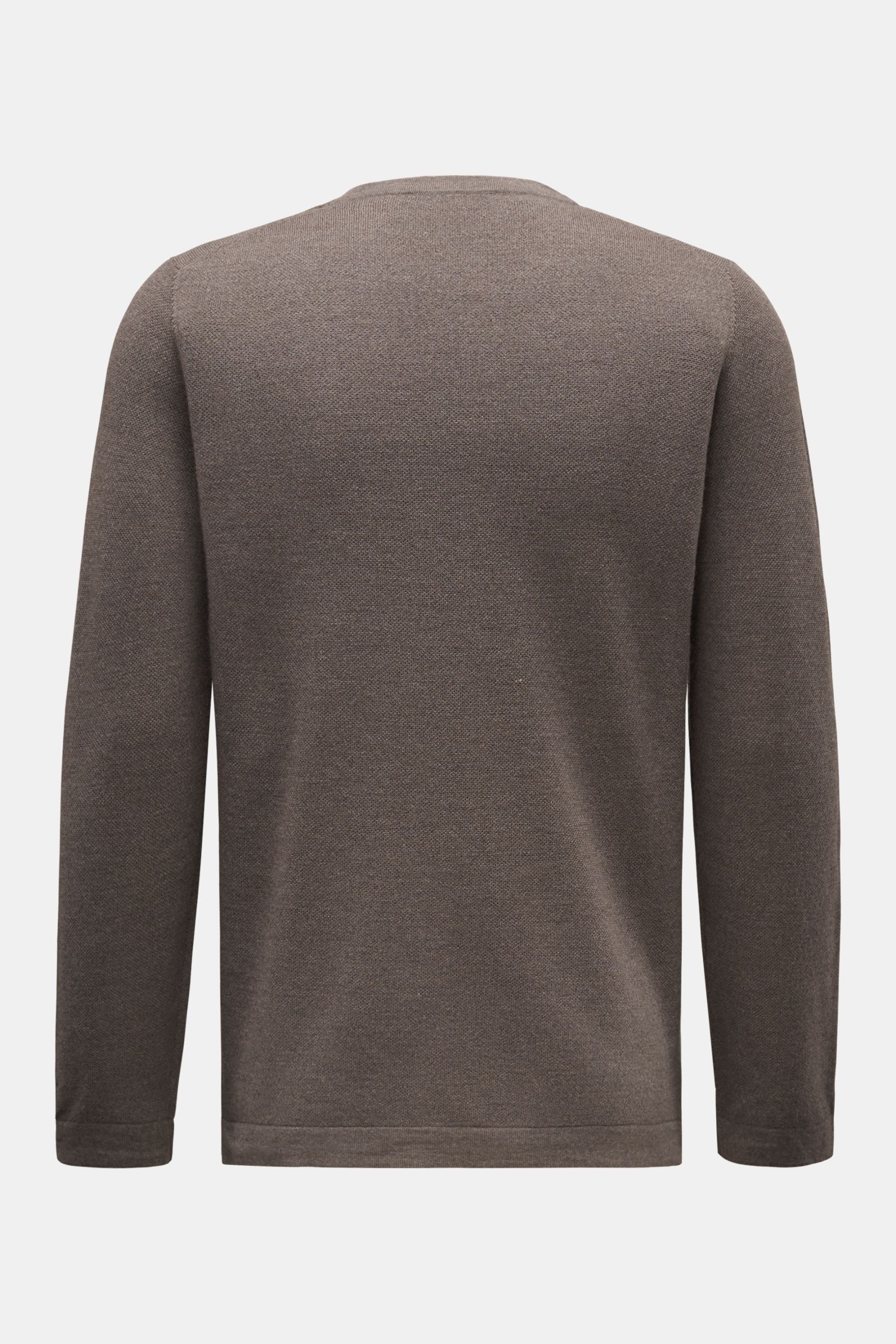 04651/ A trip in a bag Crew neck jumper grey-brown