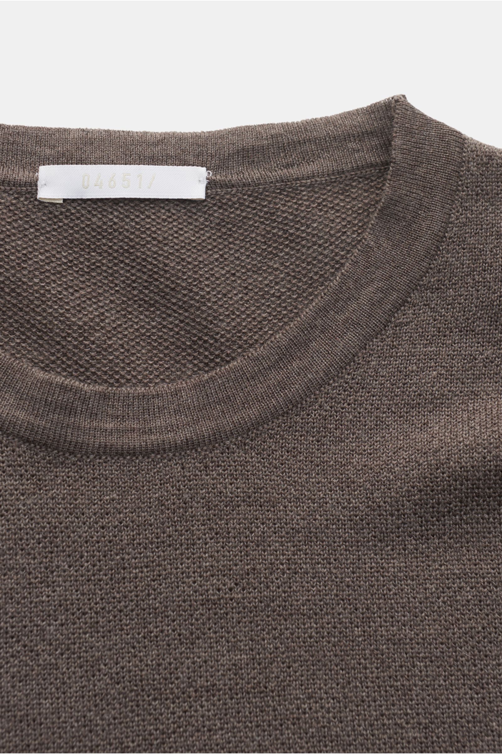 04651/ A trip in a bag Crew neck jumper grey-brown