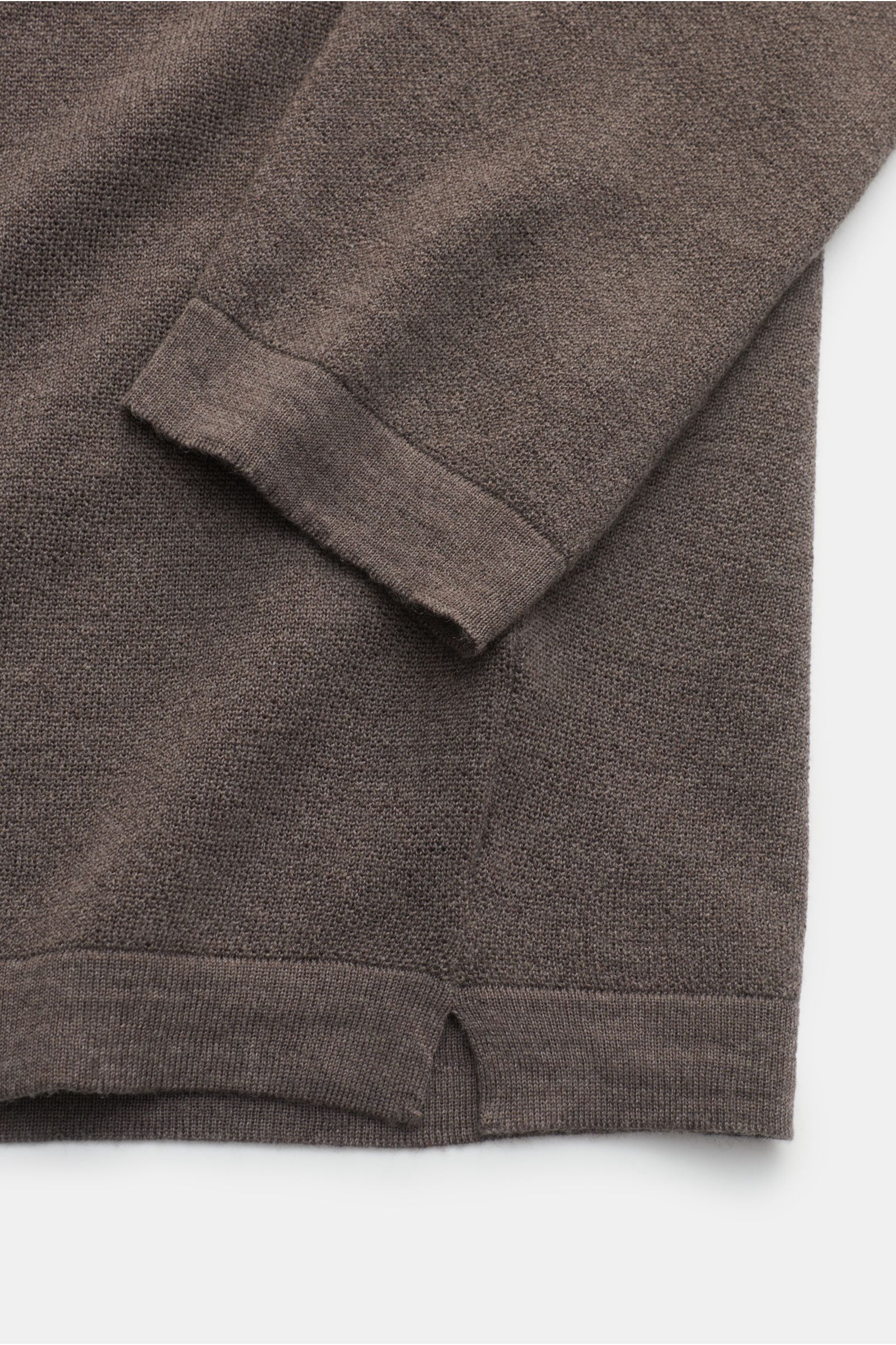 04651/ A trip in a bag Crew neck jumper grey-brown