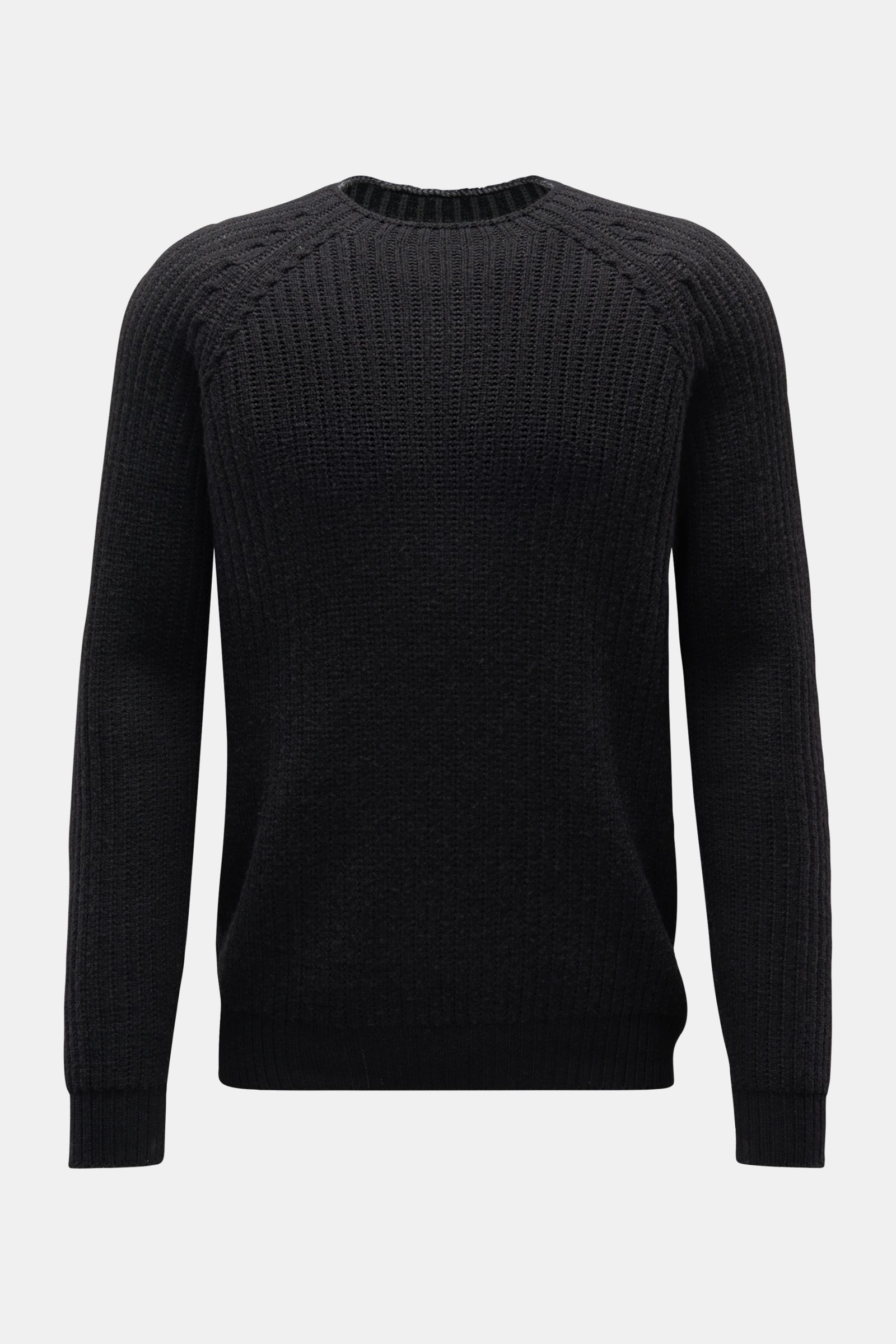 04651/ A trip in a bag Reversible crew neck jumper 'Foggy Rip' black/grey