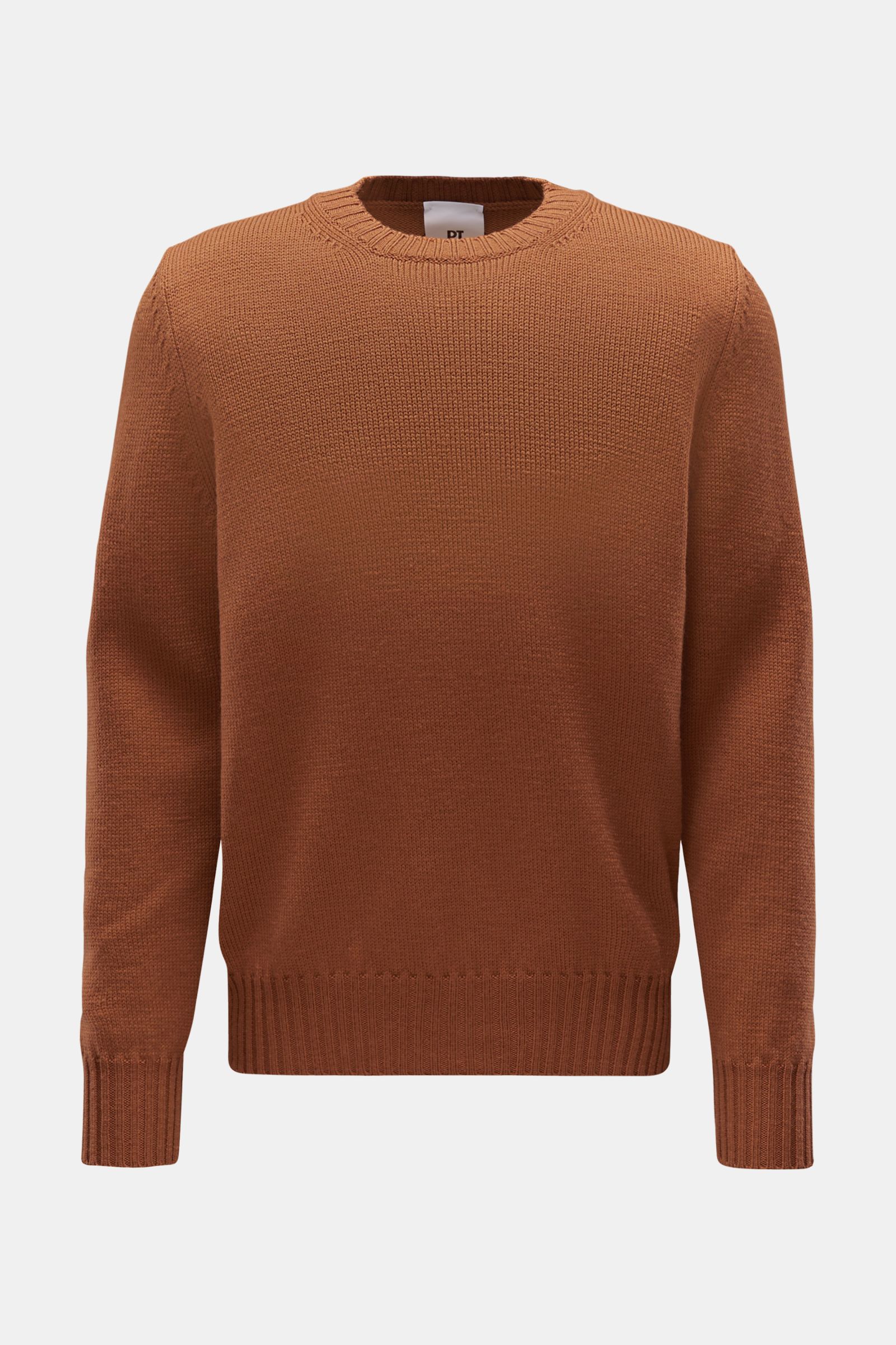 PT Torino Crew neck jumper light brown