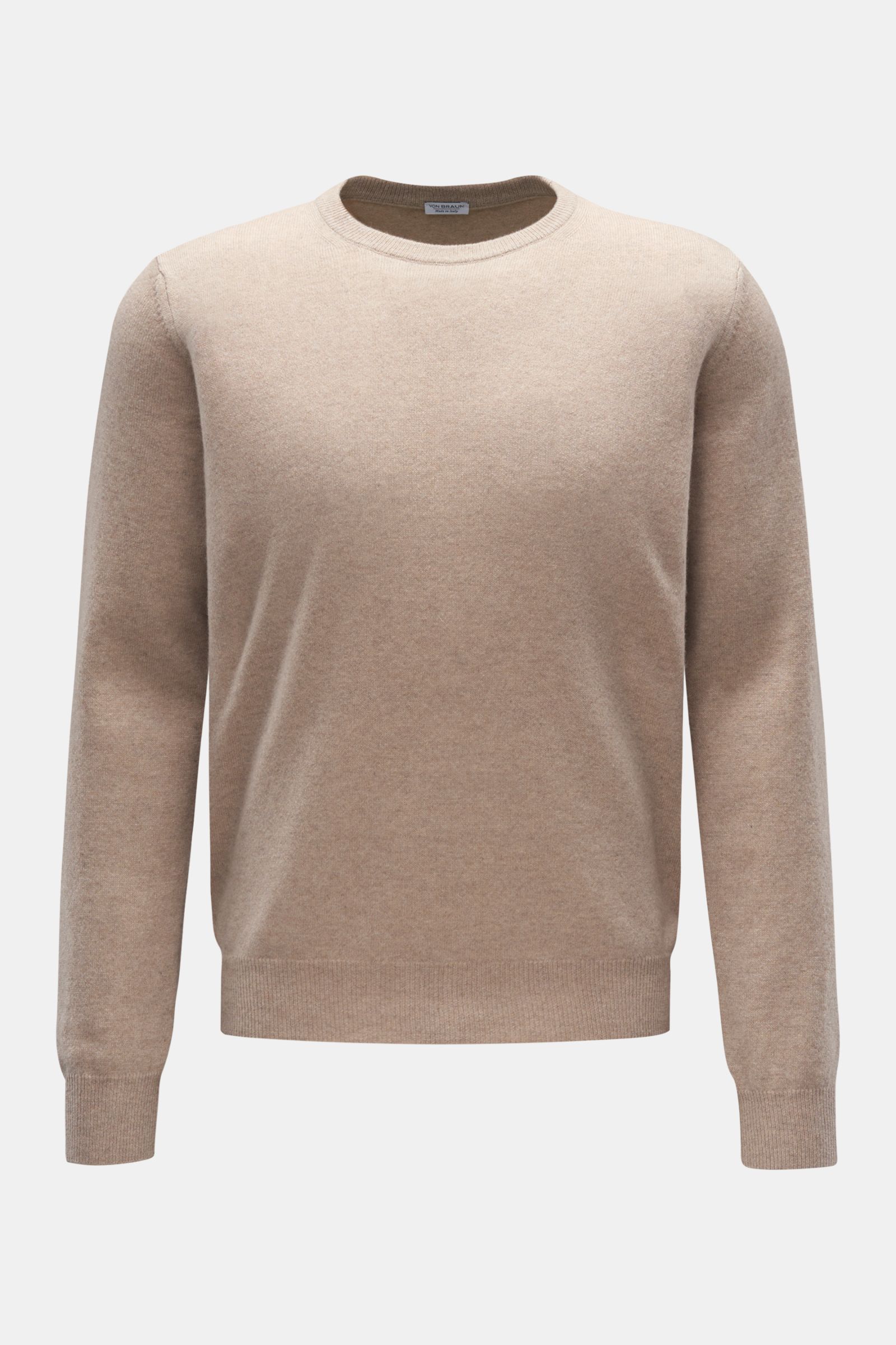 von Braun Cashmere Rundhalspullover beige