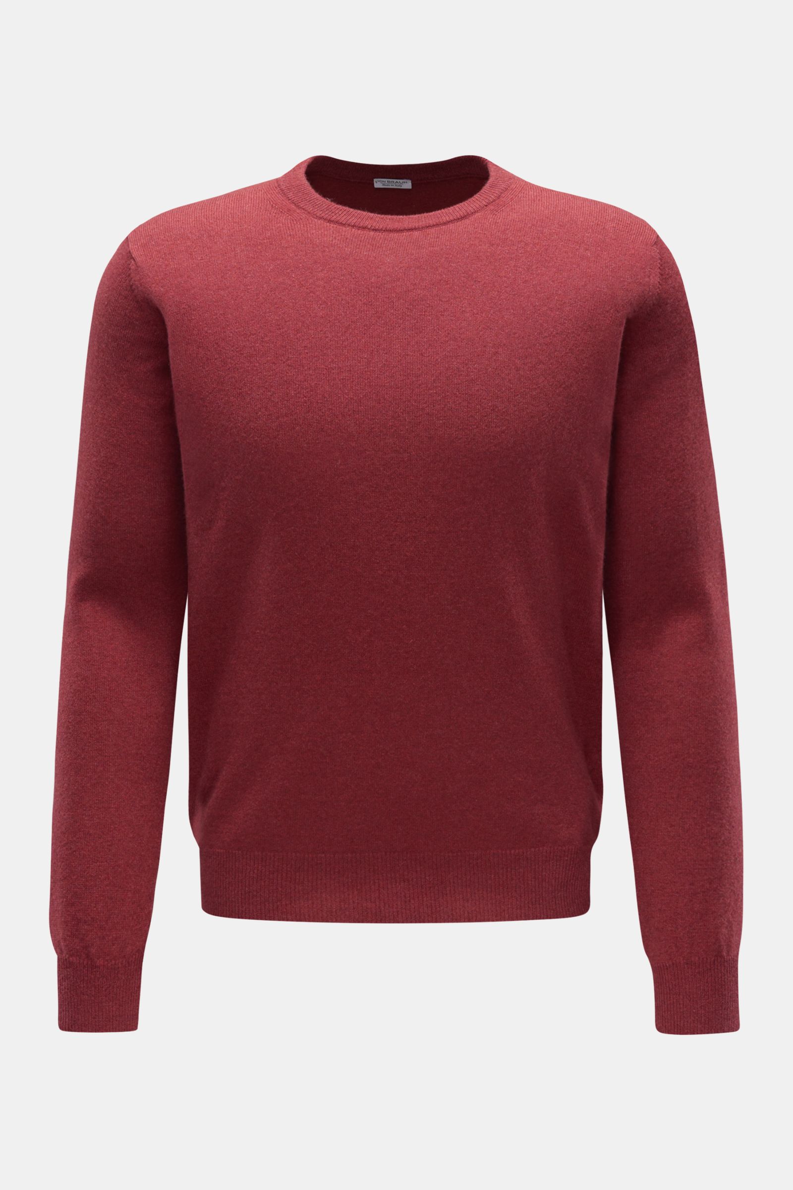 von Braun Cashmere Rundhalspullover rot