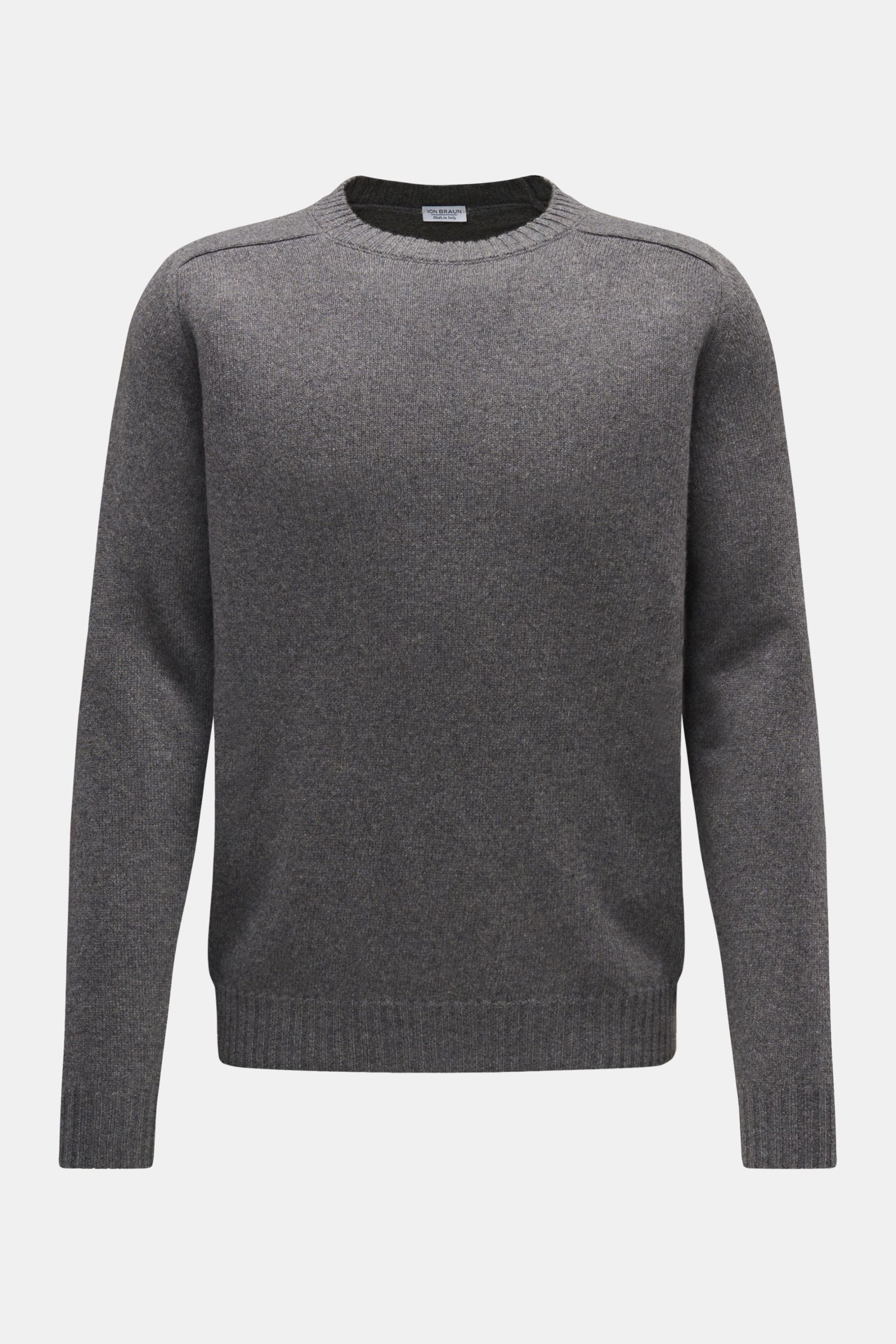 von Braun Cashmere crew neck jumper grey