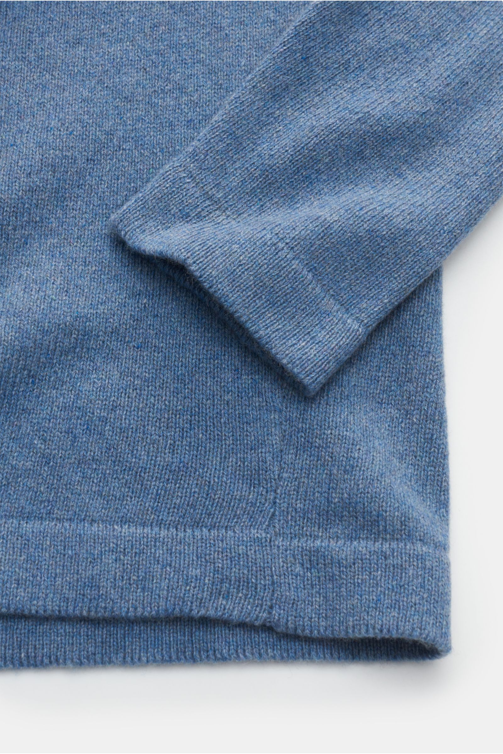von Braun Cashmere crew neck jumper smoky blue