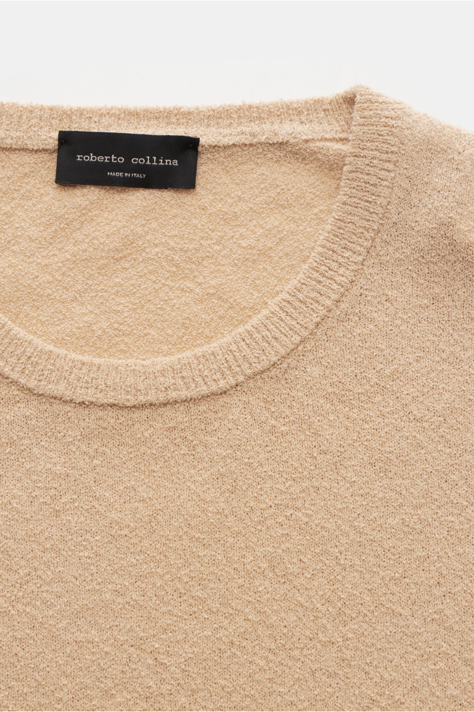 Crew neck jumper beige