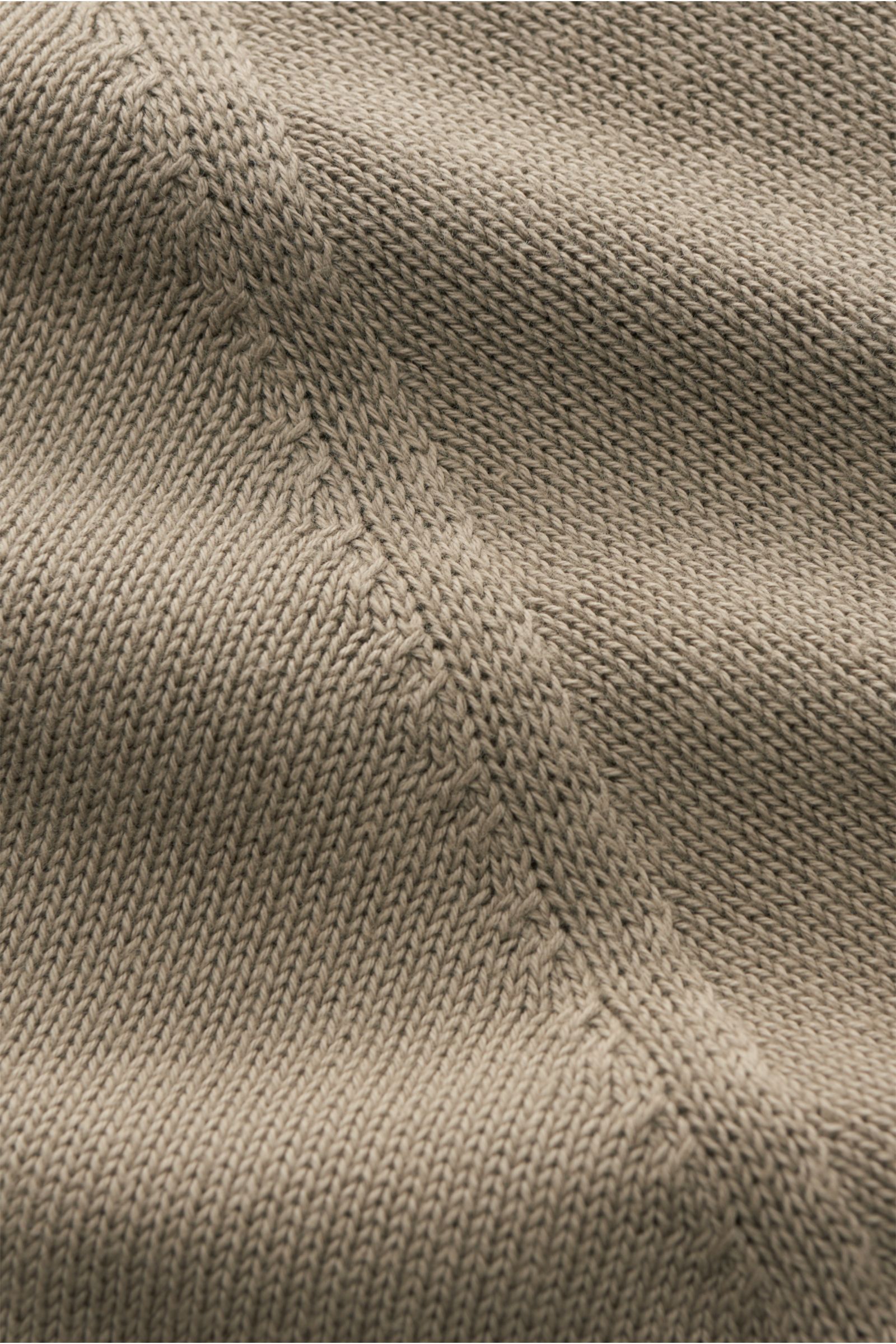 04651/ A trip in a bag Rundhals-Pullover 'Cotton Crew' taupe