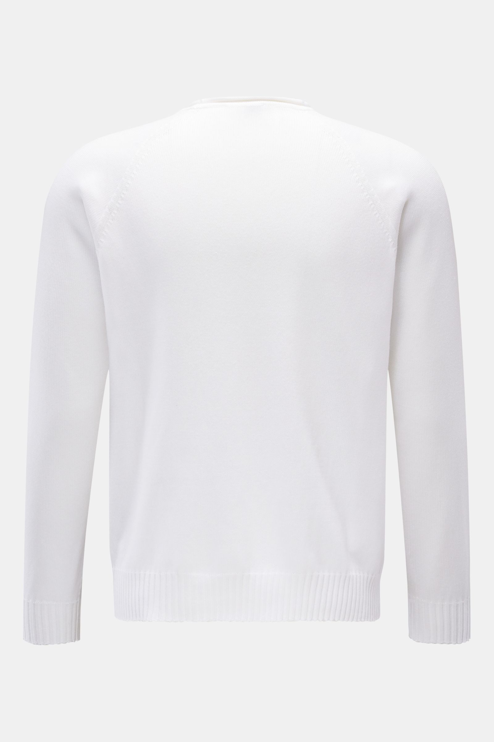 04651/ A trip in a bag Rundhals-Pullover 'Cotton Crew' offwhite