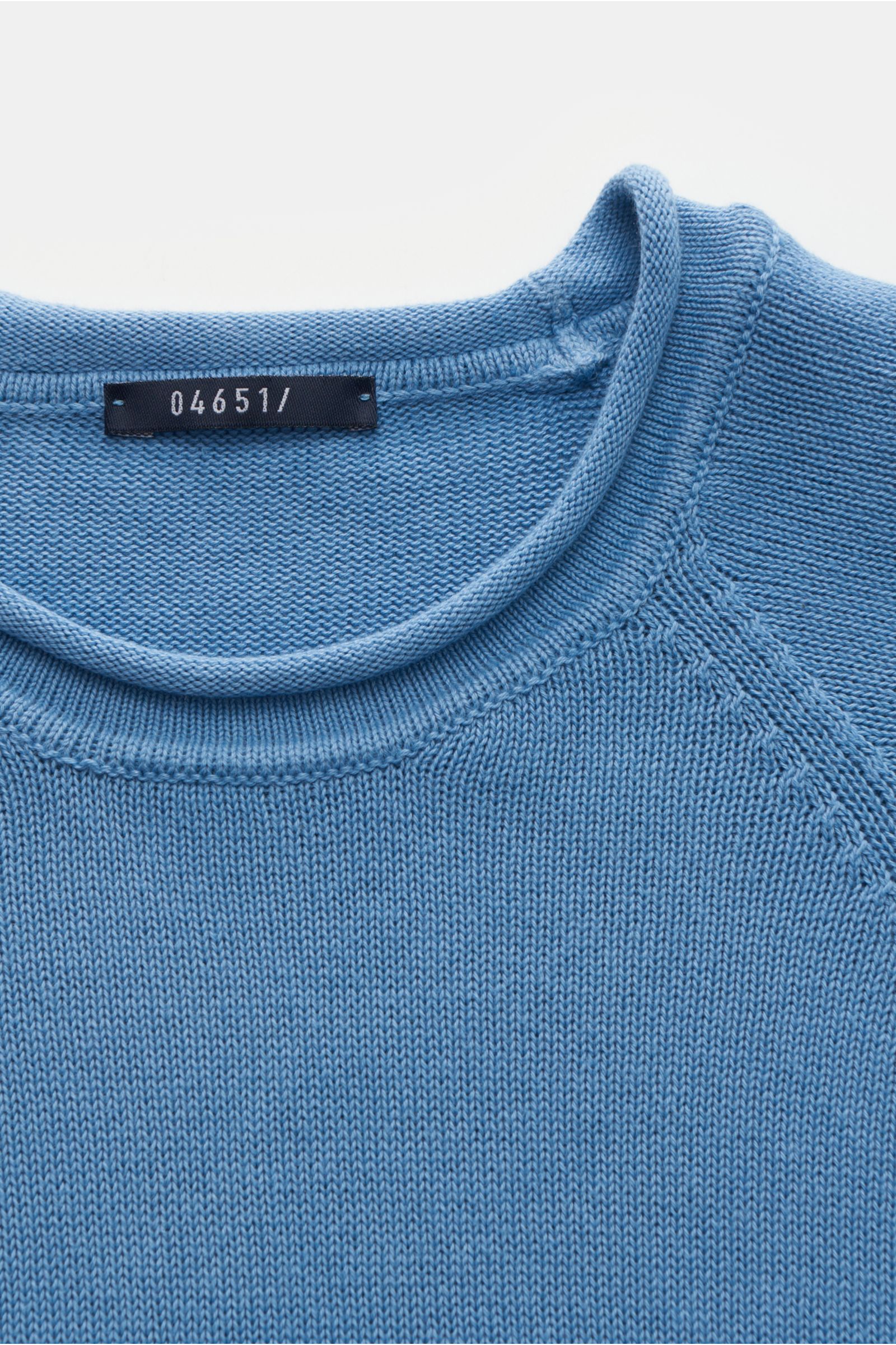 04651/ A trip in a bag Rundhals-Pullover 'Cotton Crew' rauchblau