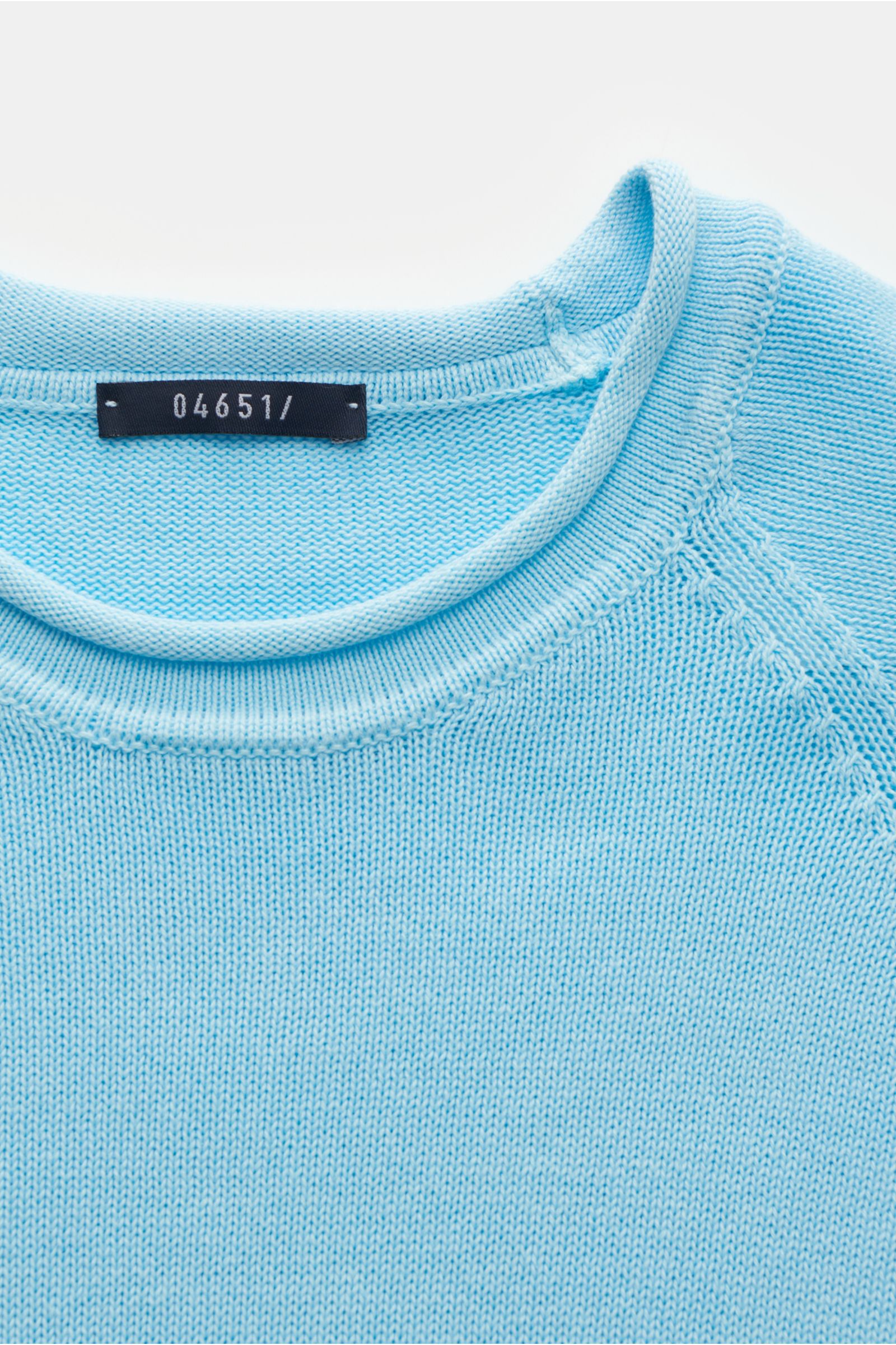 04651/ A trip in a bag Rundhals-Pullover 'Cotton Crew' hellblau