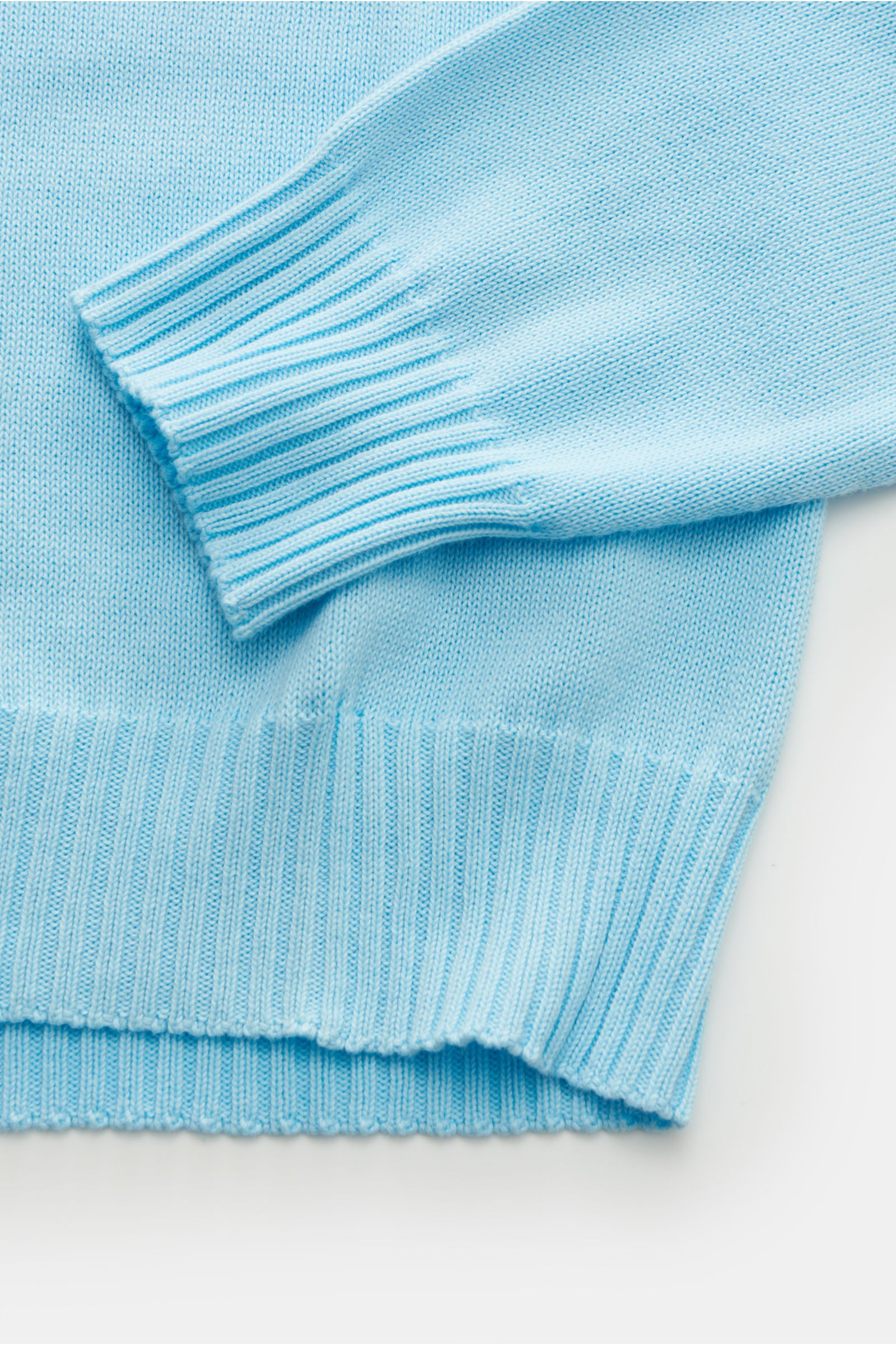 04651/ A trip in a bag Rundhals-Pullover 'Cotton Crew' hellblau