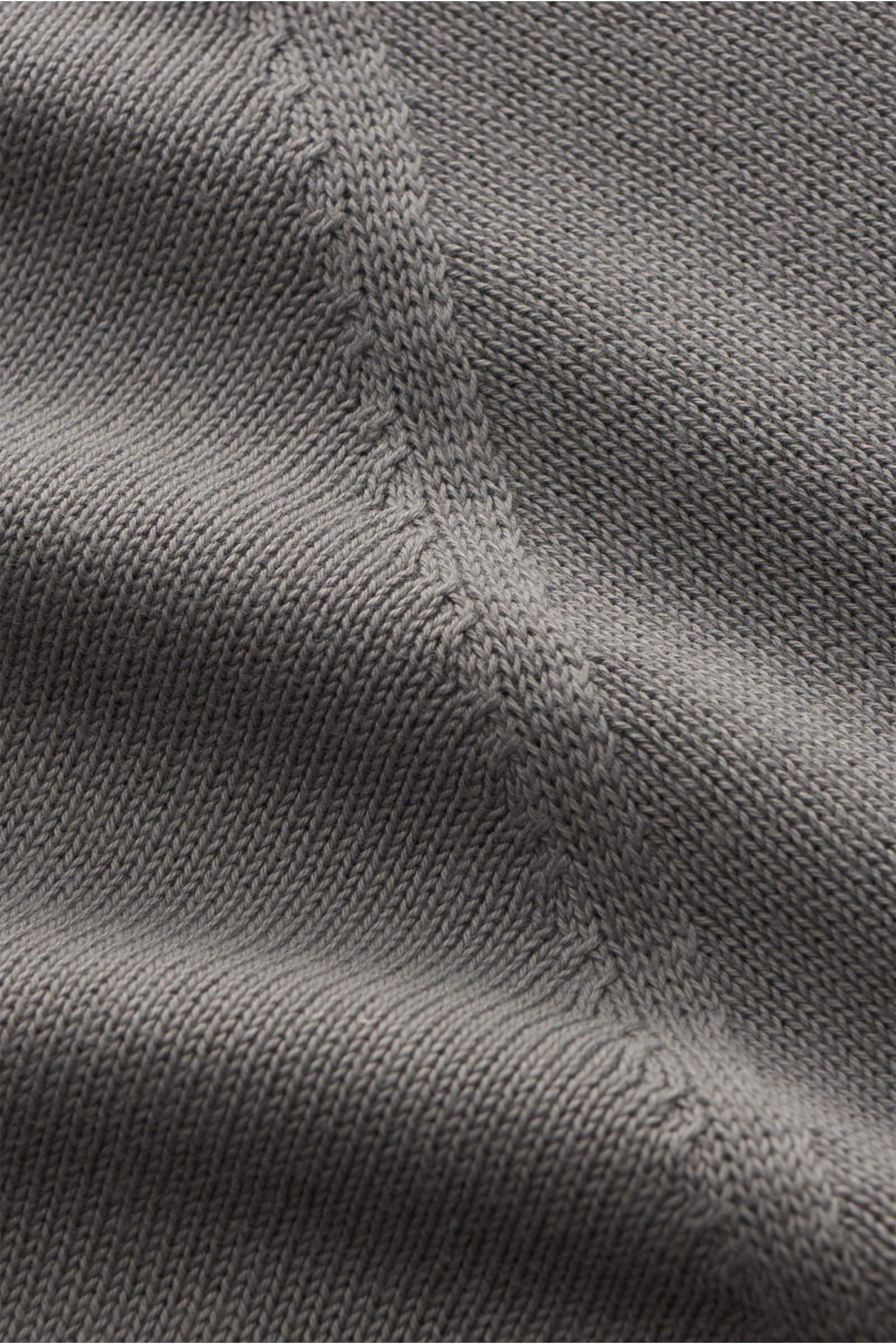 04651/ A trip in a bag Crew neck jumper 'Cotton Crew' grey