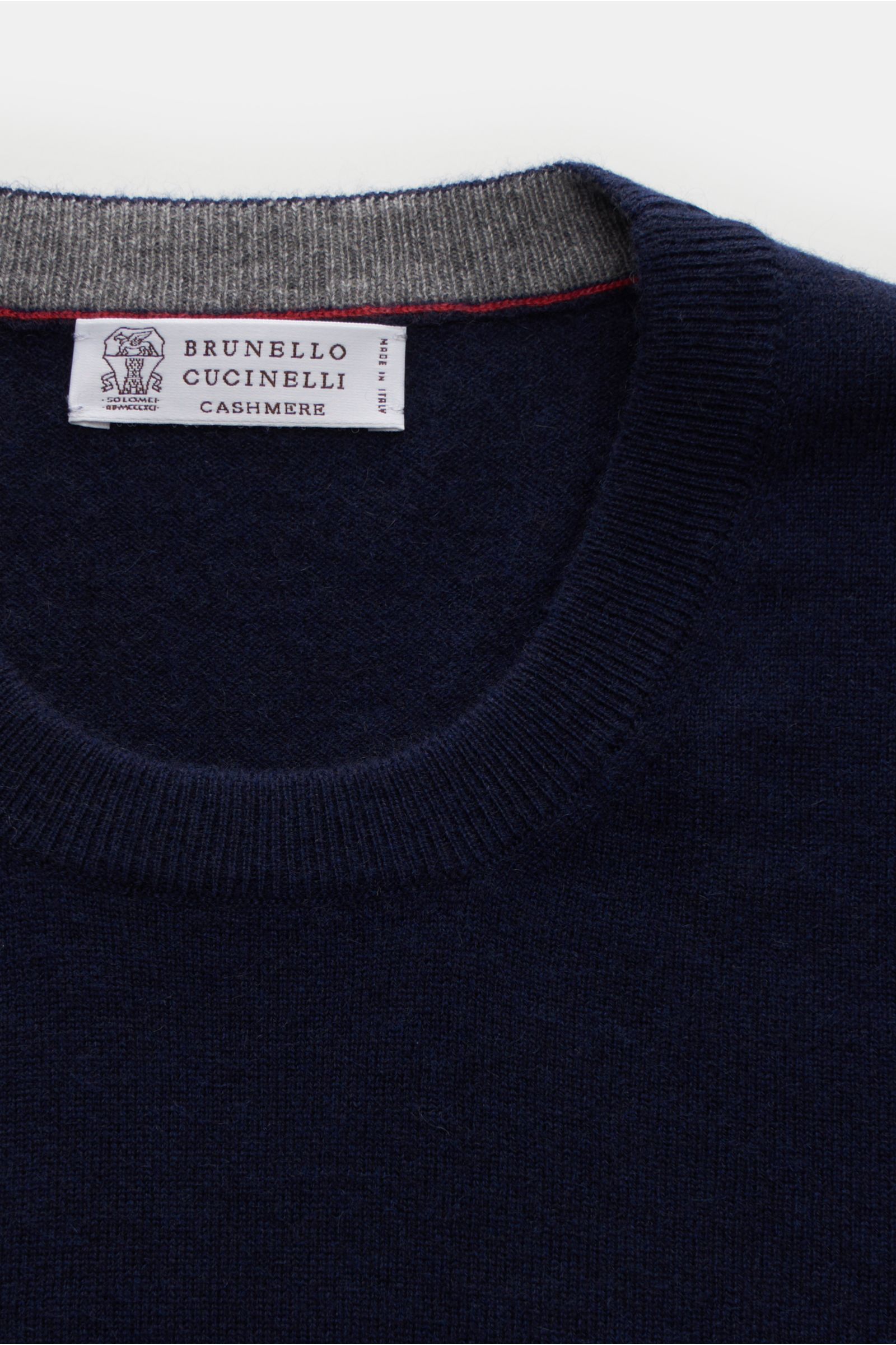 Brunello Cucinelli Cashmere Rundhalspullover navy