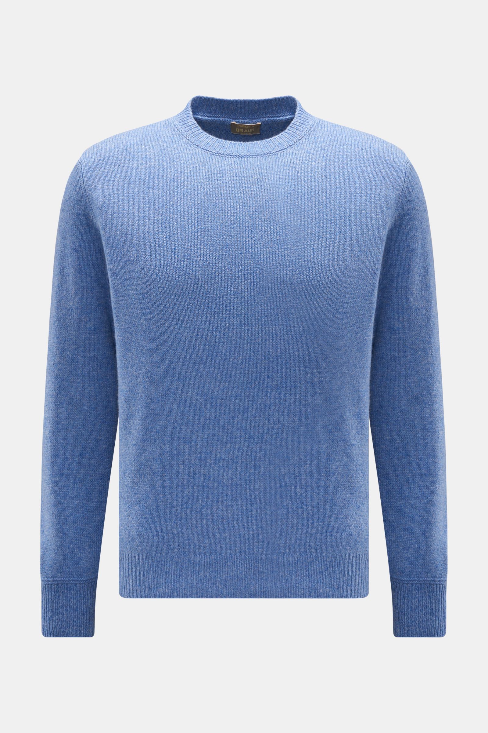 Cruciani Cashmere crew neck jumper smoky blue