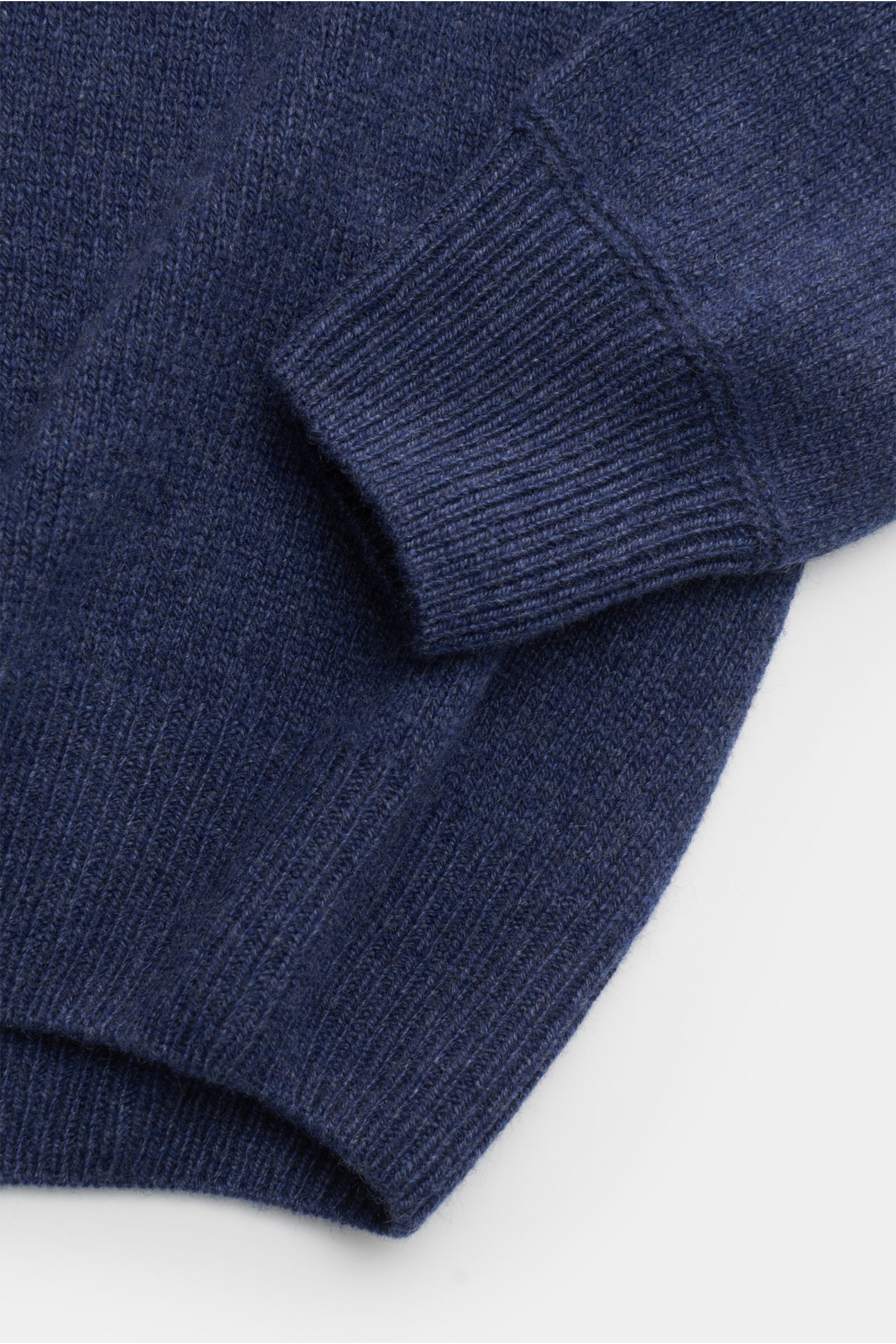 Cruciani Cashmere crew neck jumper dark blue mottled