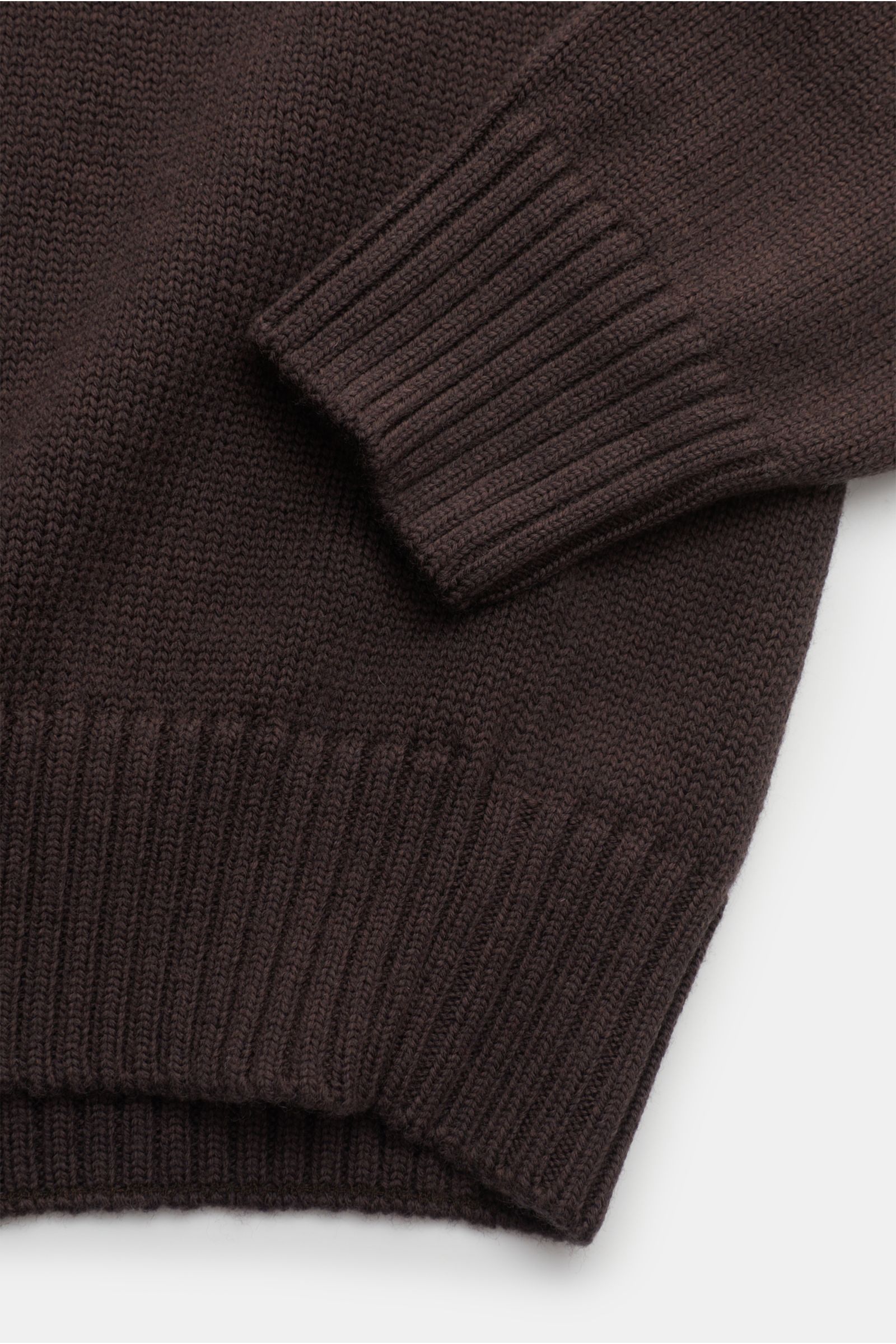 Cruciani Rundhalspullover dunkelbraun