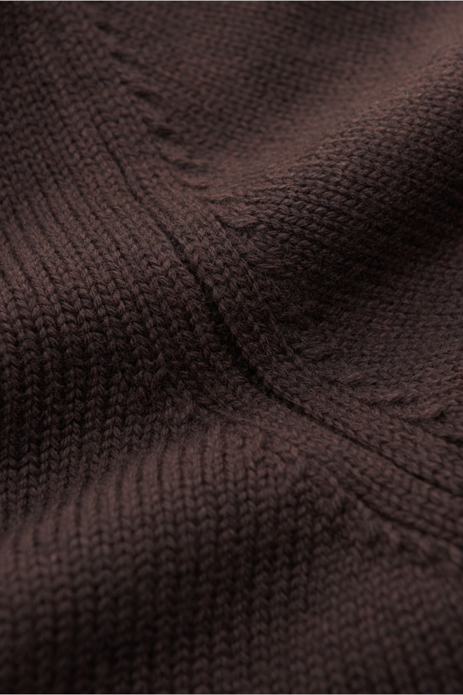 Cruciani Rundhalspullover dunkelbraun