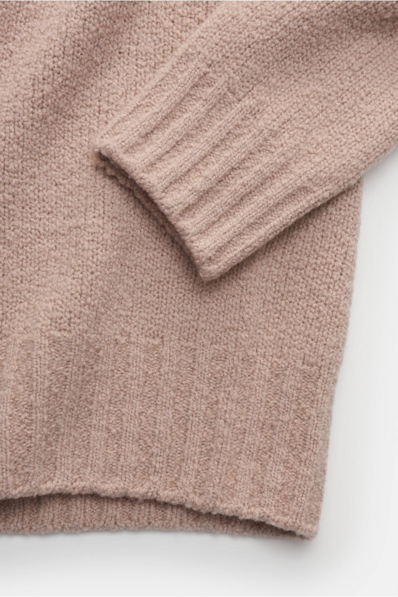 Drumohr Merino Rundhalspullover sand