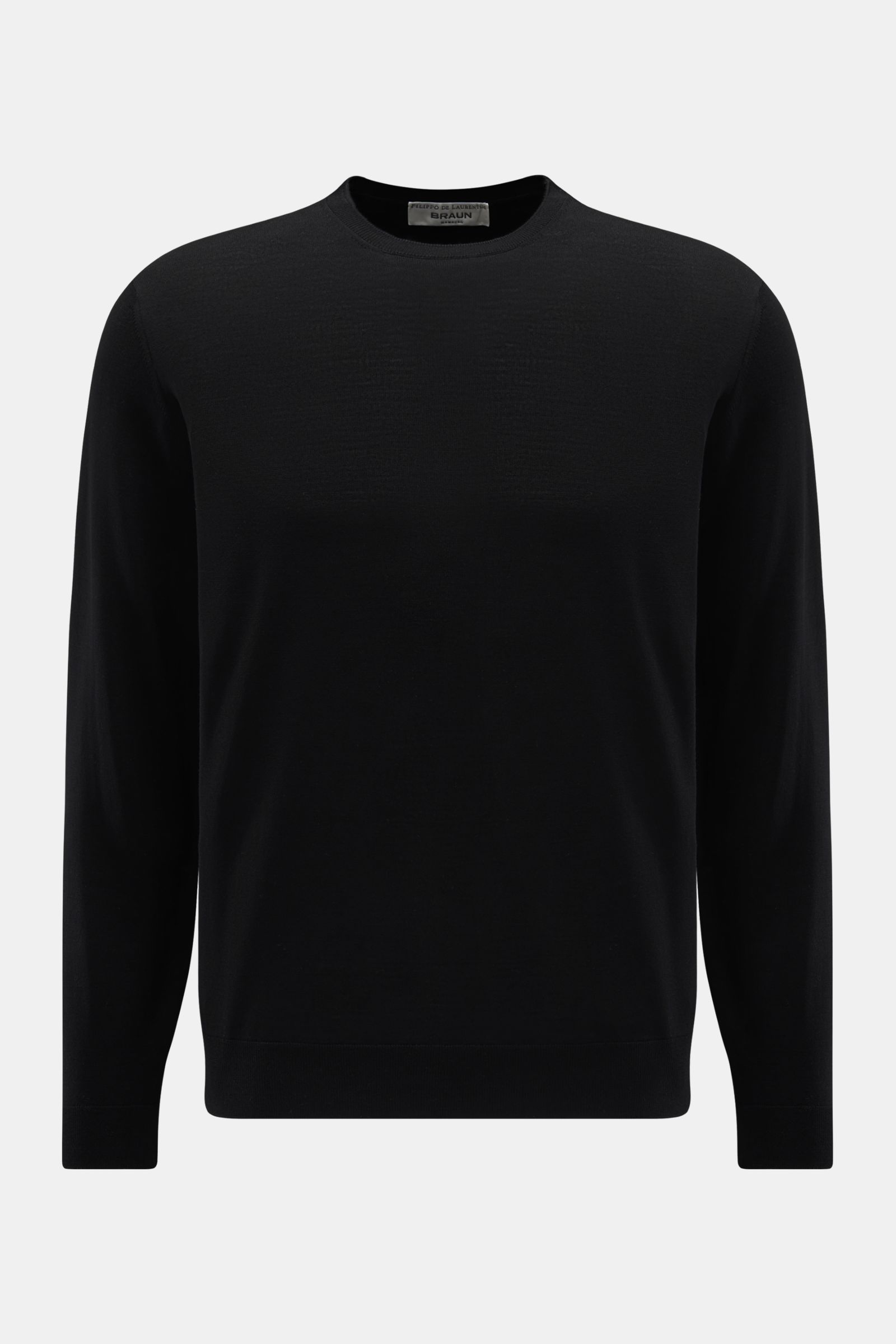Filippo de Laurentiis Rundhalspullover schwarz