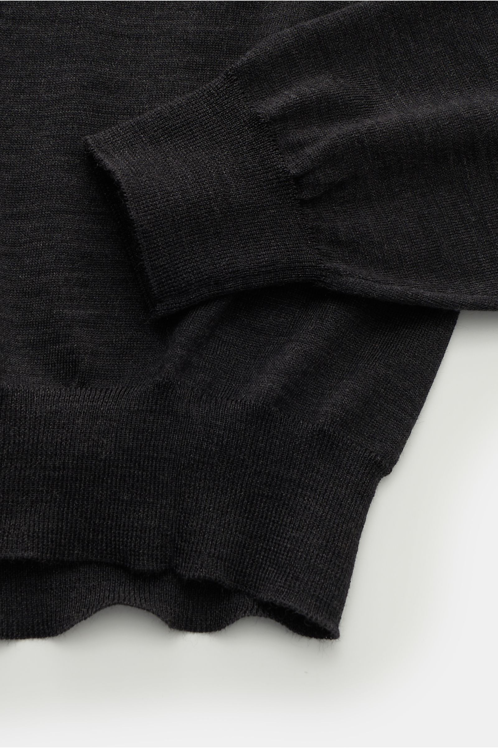 Filippo de Laurentiis Rundhalspullover anthrazit meliert