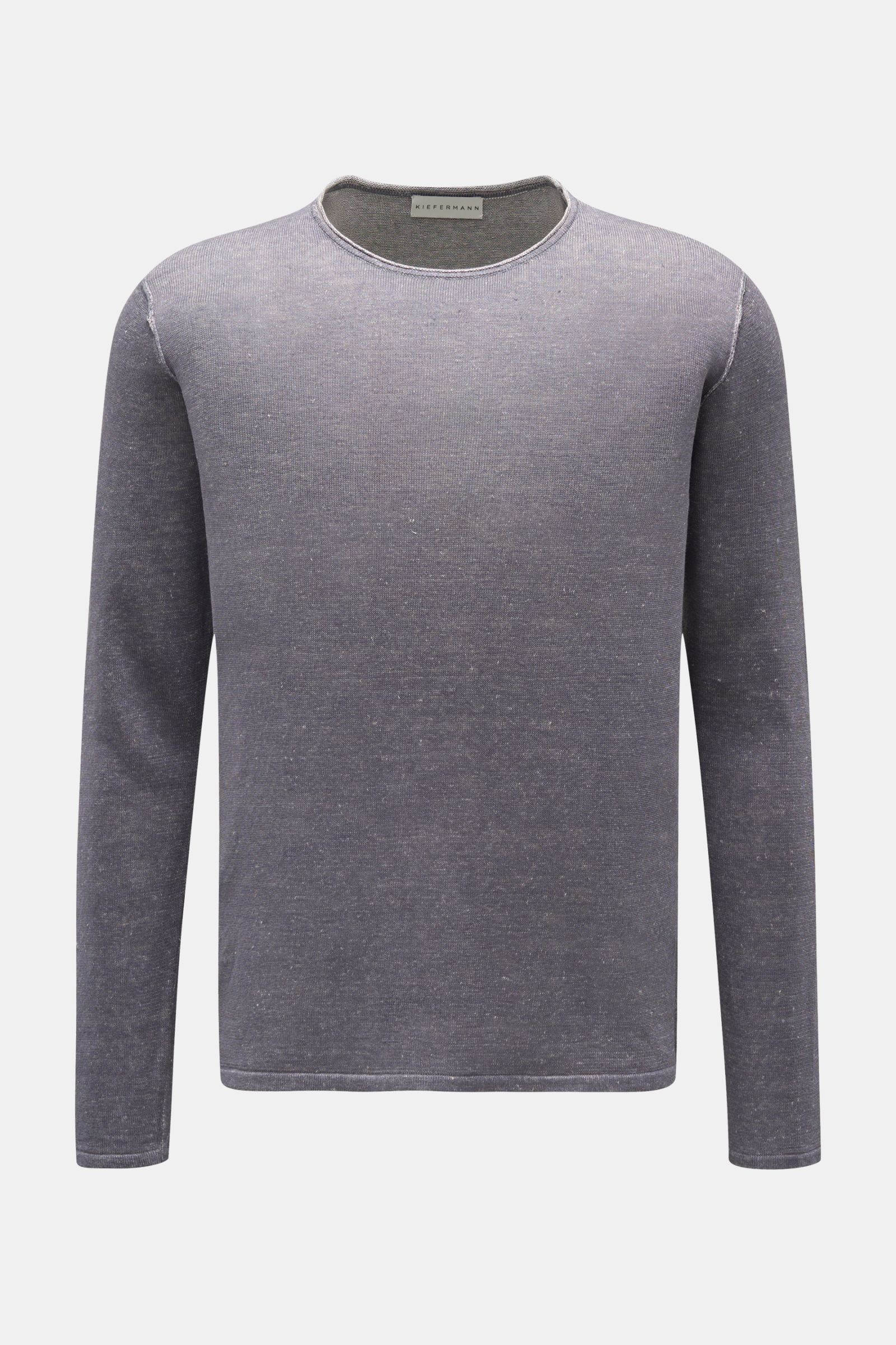 Kiefermann Leinen Rundhalspullover 'Jenario' rauchblau