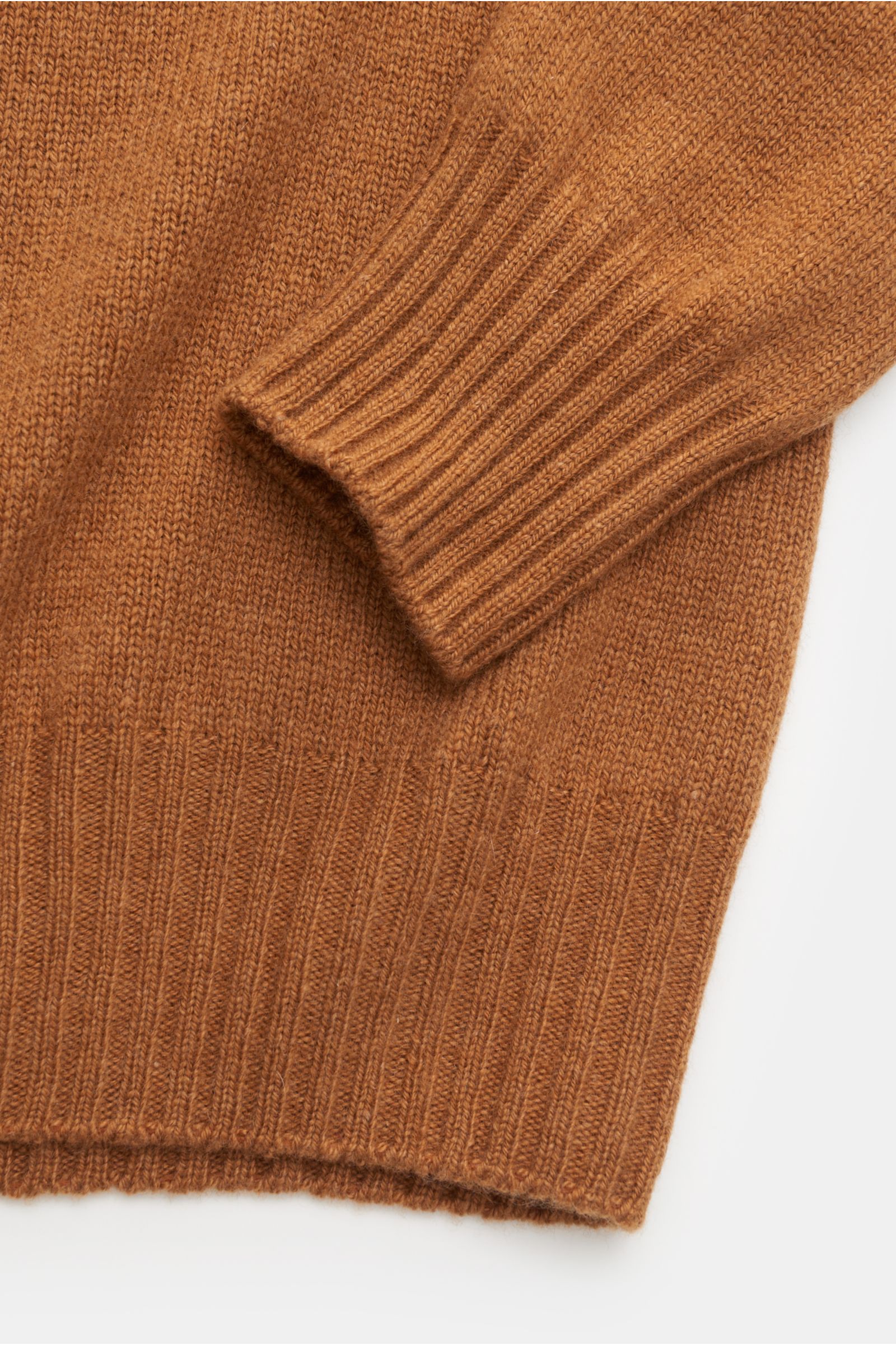 Malo Cashmere crew neck jumper camel