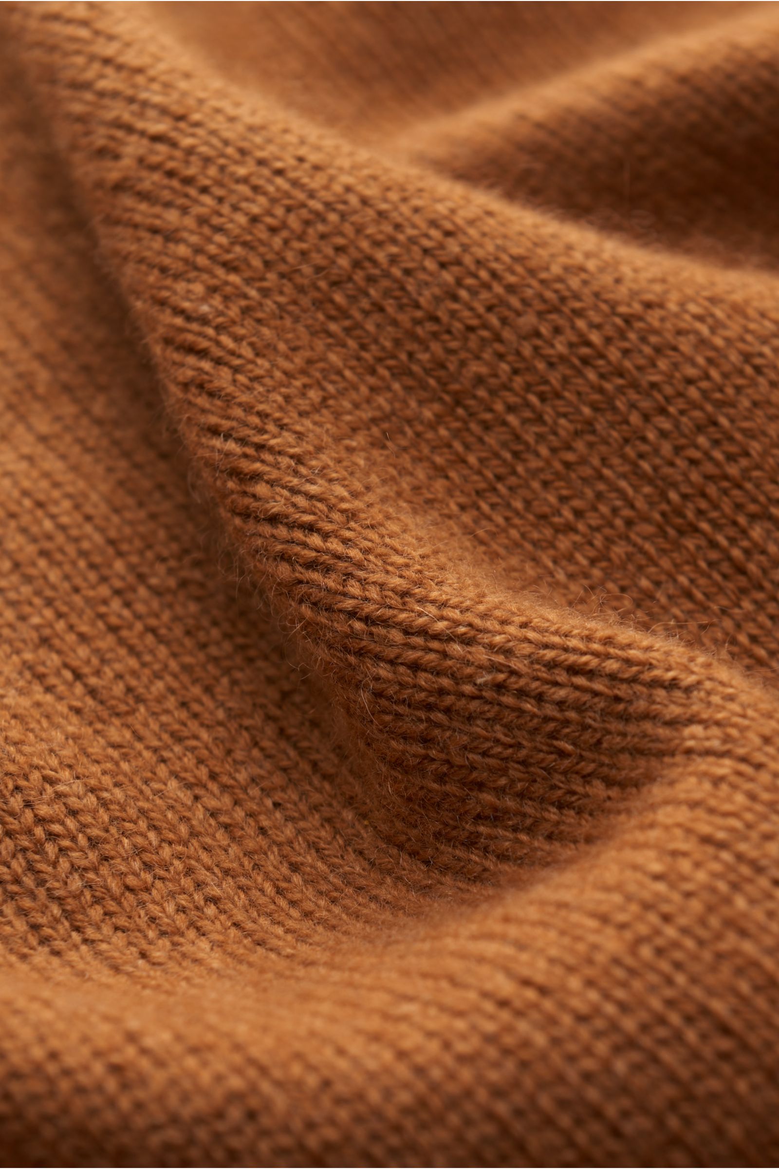 Malo Cashmere crew neck jumper camel