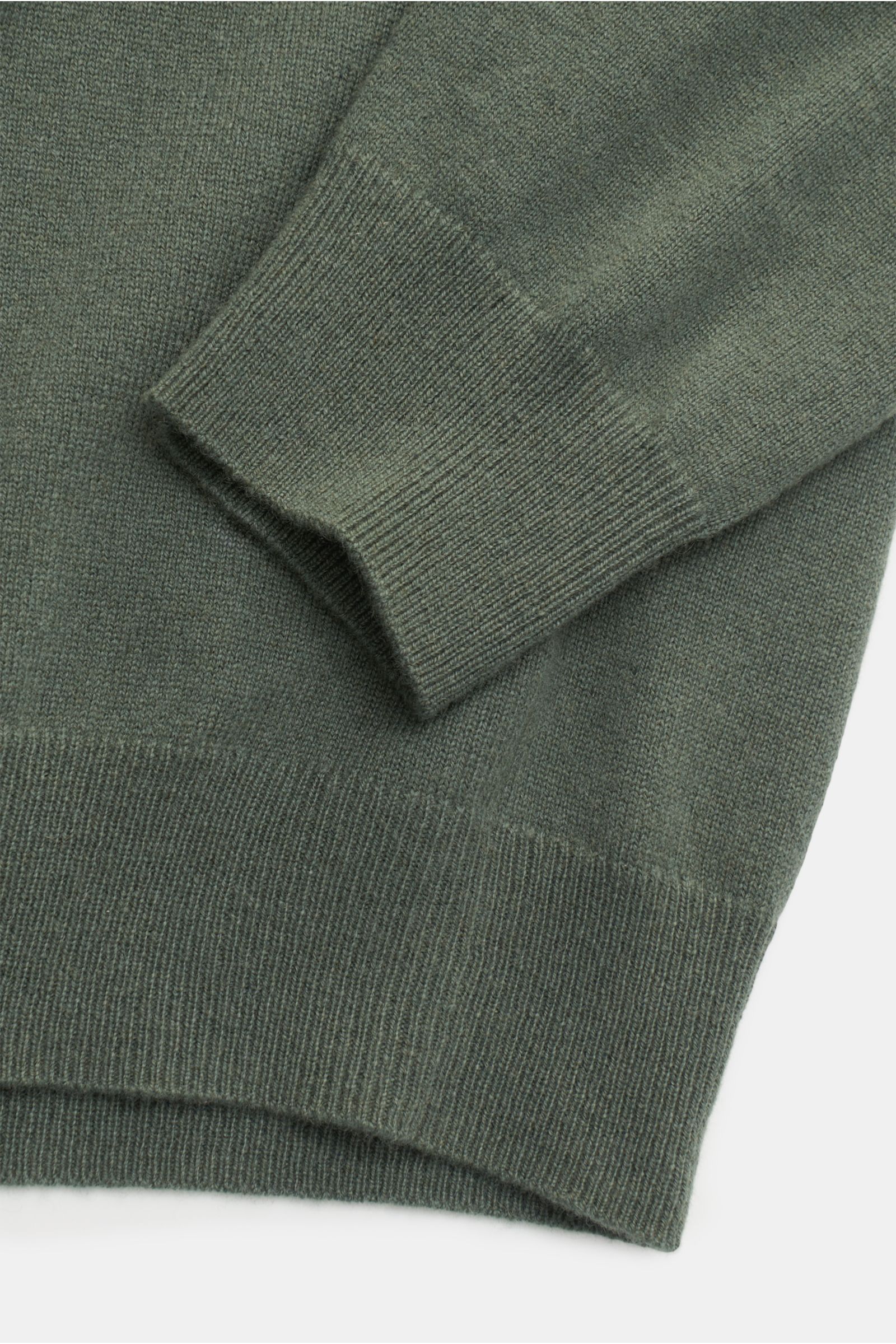 von Braun Cashmere Rundhalspullover graugrün