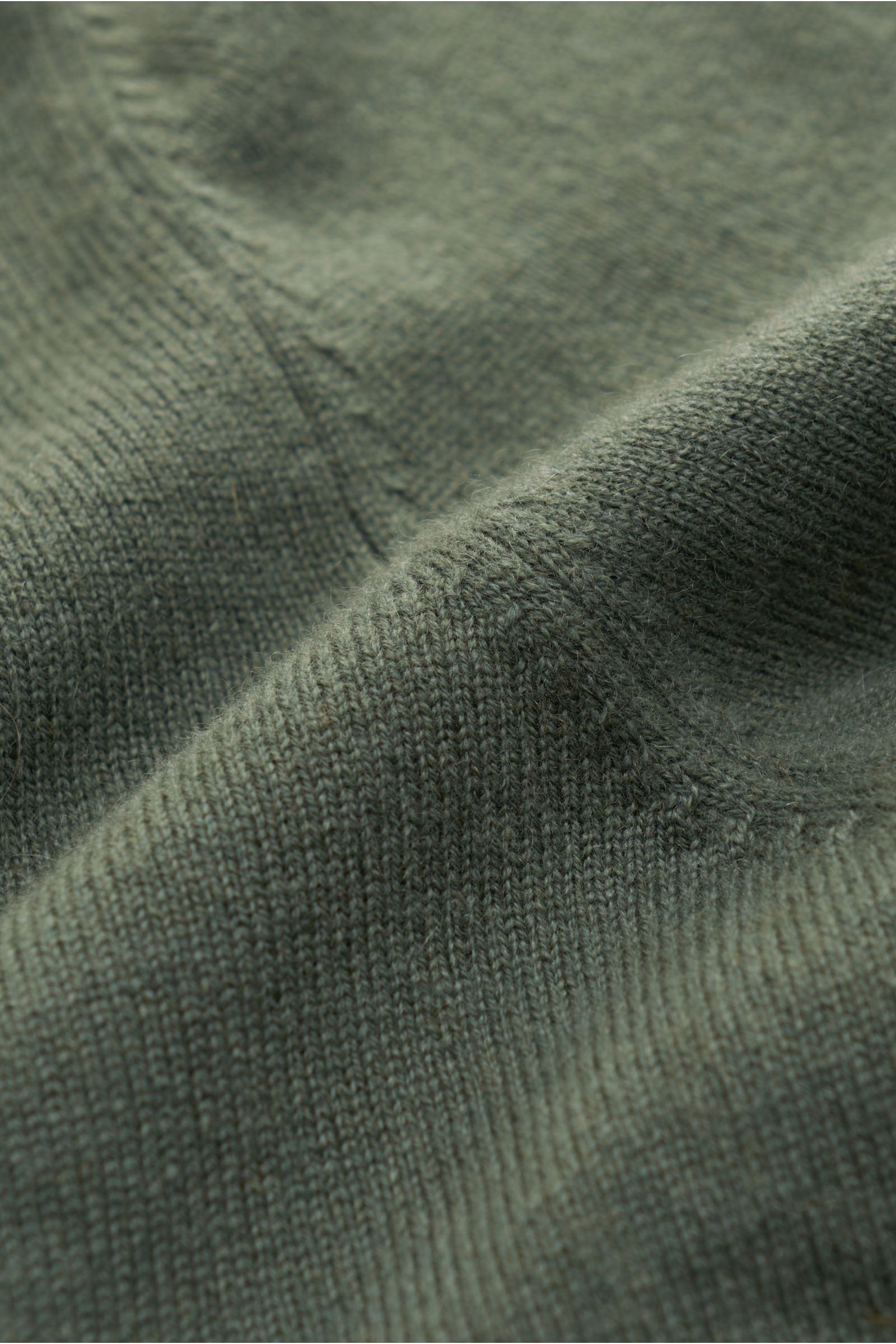 von Braun Cashmere Rundhalspullover graugrün