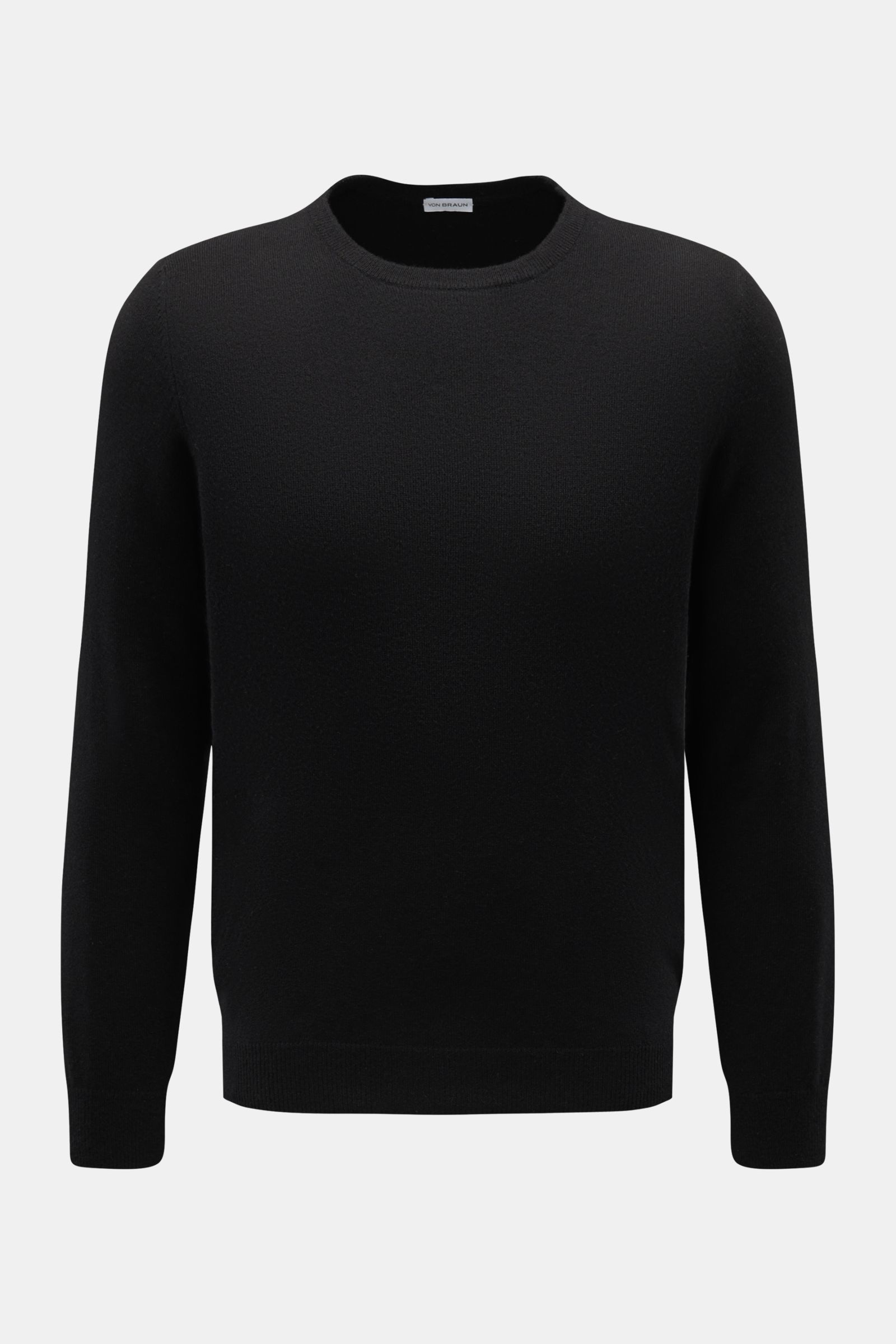 von Braun Cashmere Rundhalspullover schwarz