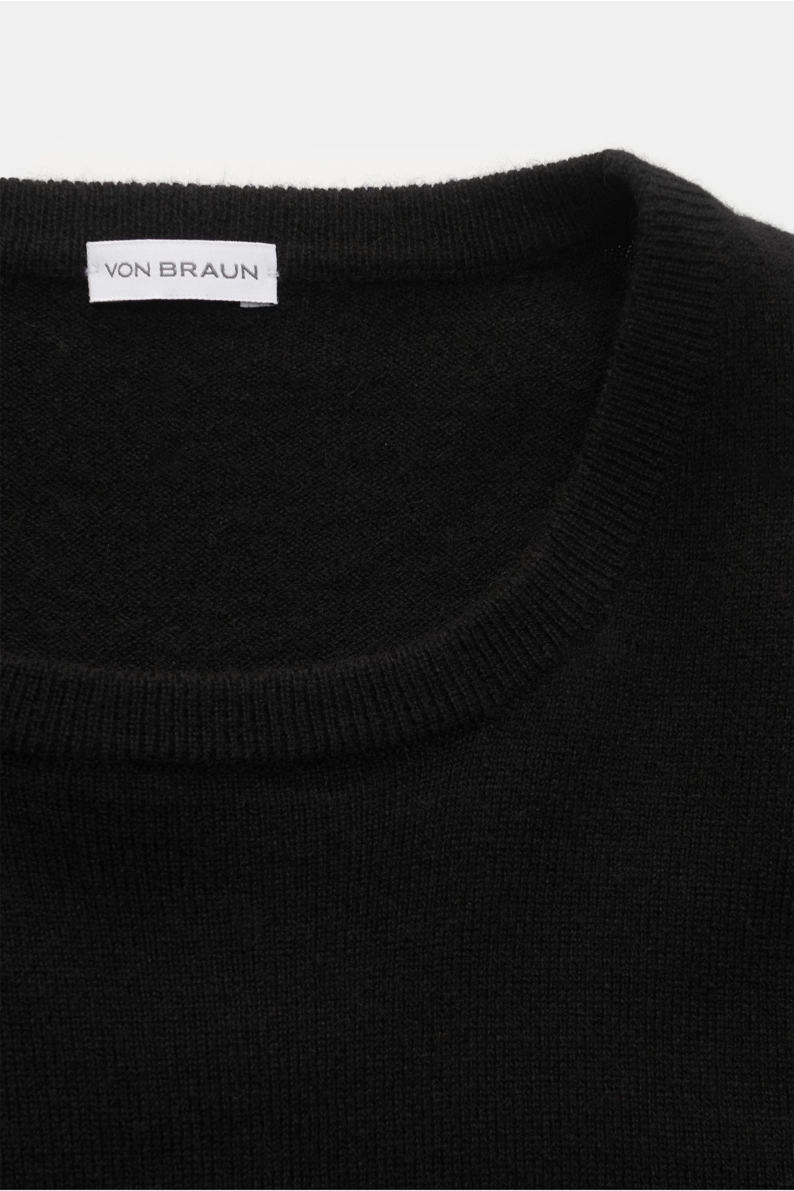 von Braun Cashmere Rundhalspullover schwarz