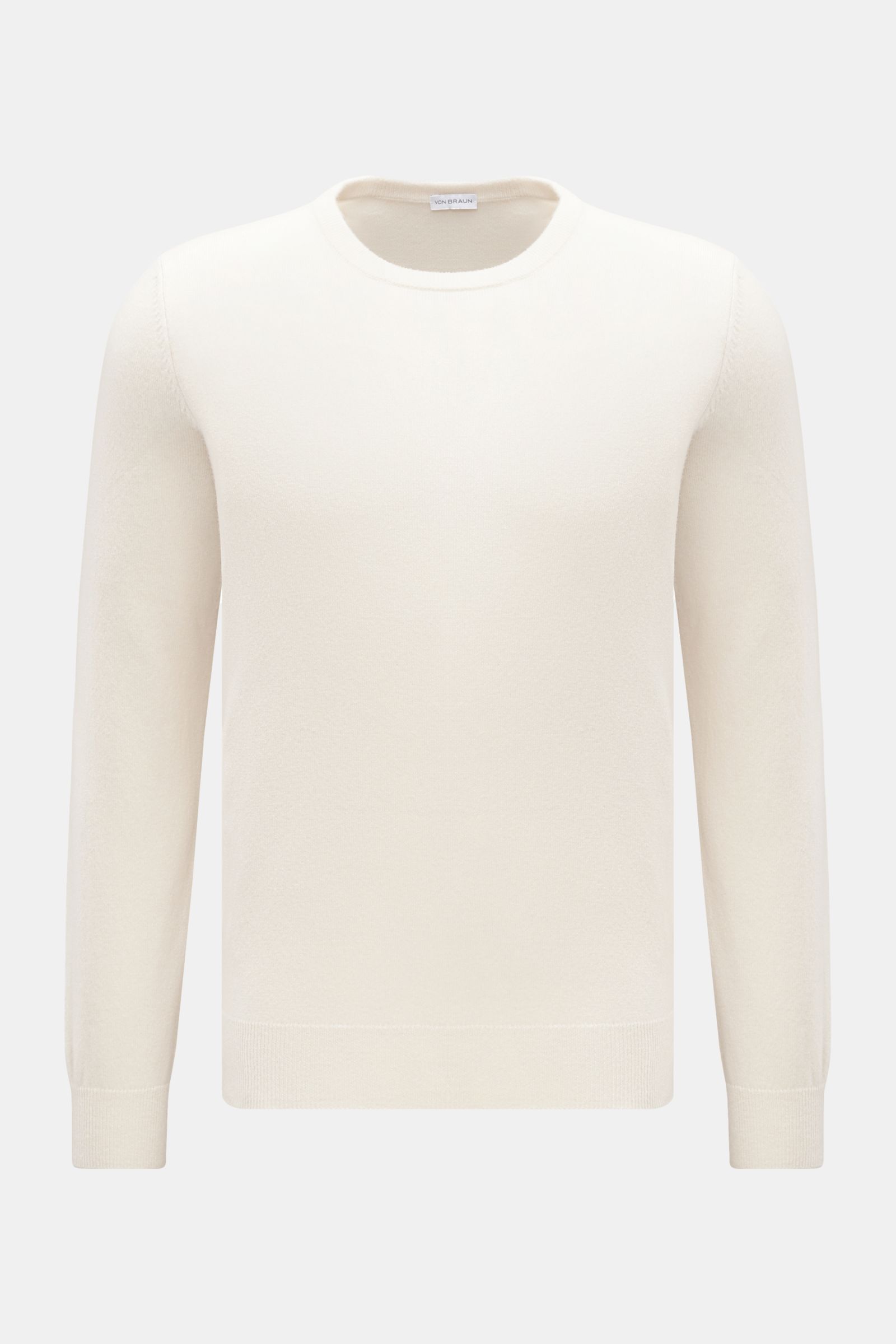 von Braun Cashmere Rundhalspullover creme