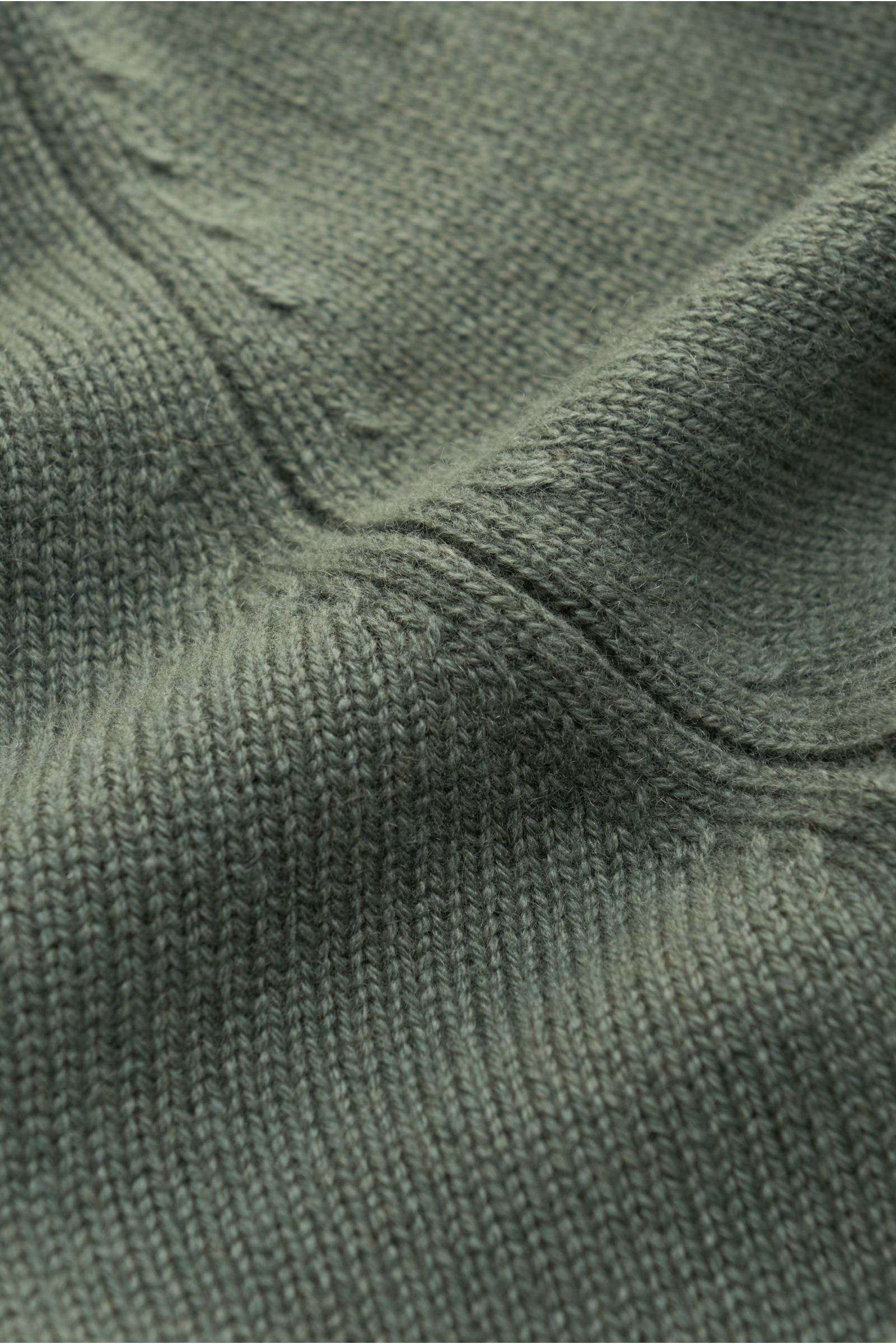 von Braun Cashmere Rundhalspullover graugrün