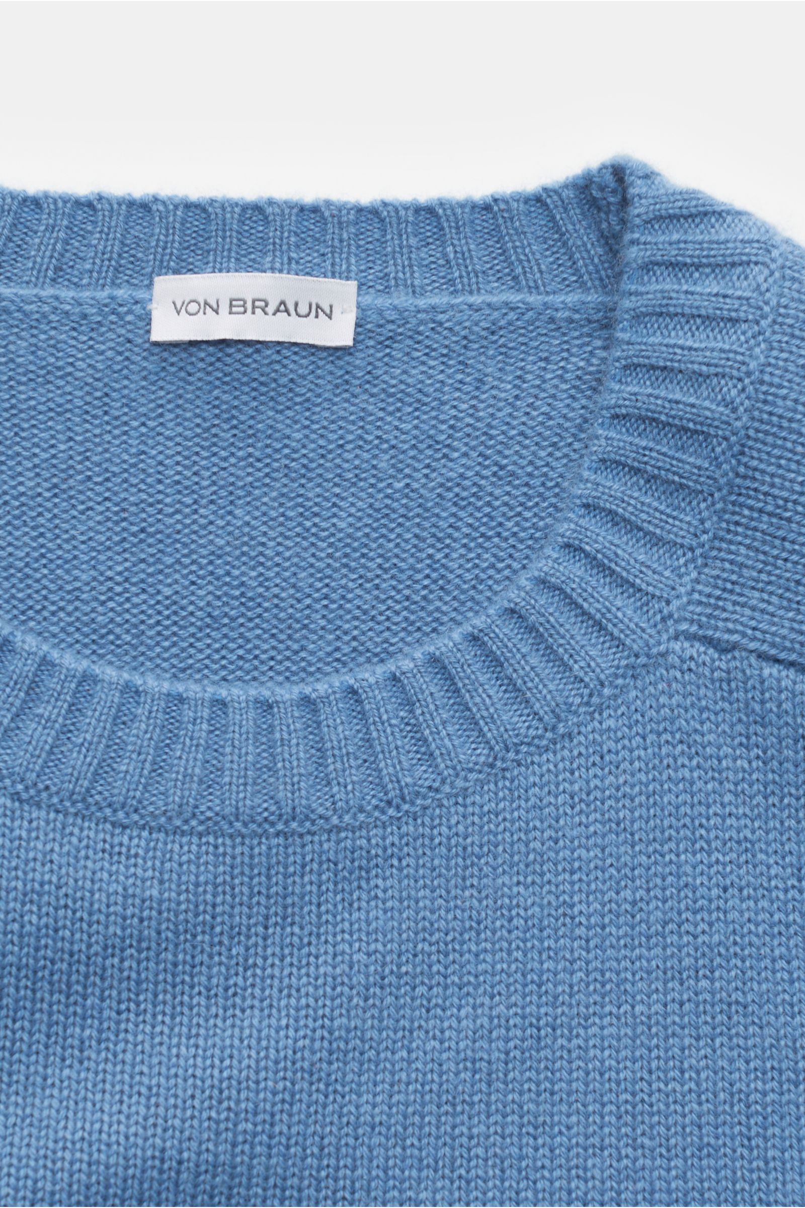 von Braun Cashmere Rundhalspullover blau