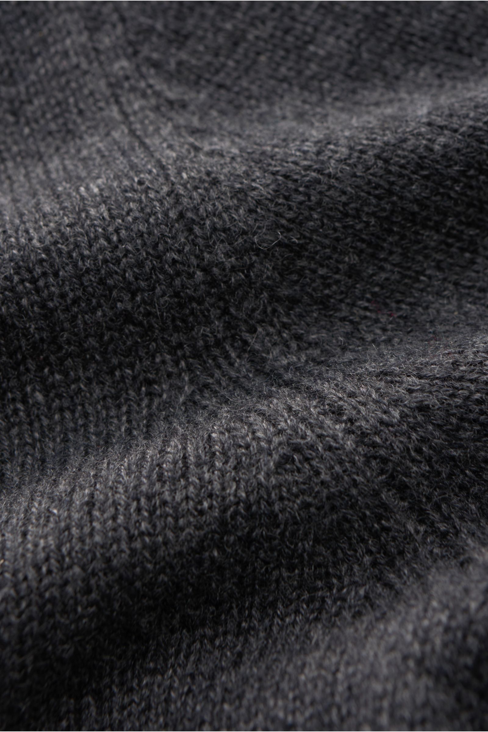 von Braun Cashmere Rundhalspullover dunkelgrau meliert