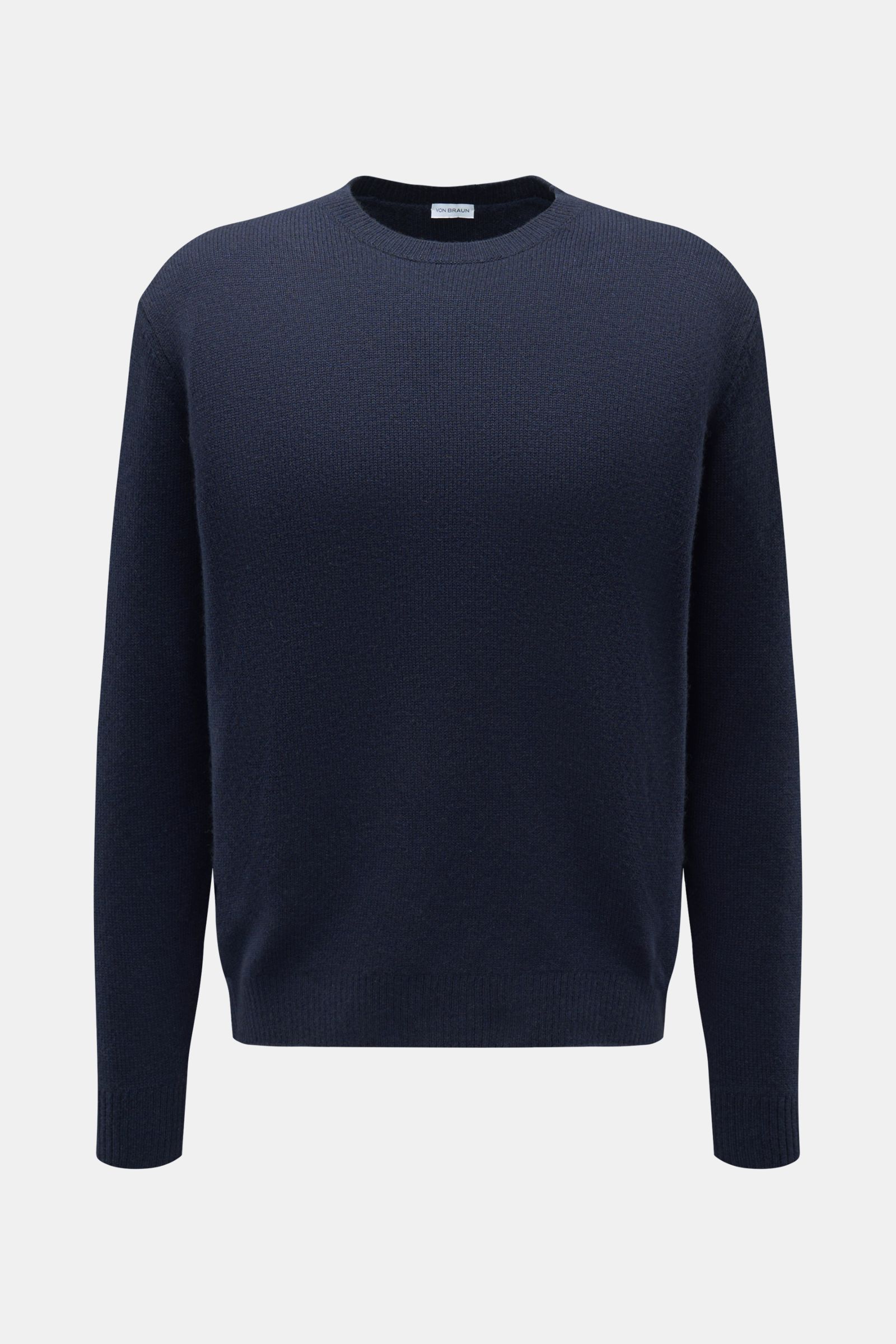 von Braun Cashmere Rundhalspullover navy