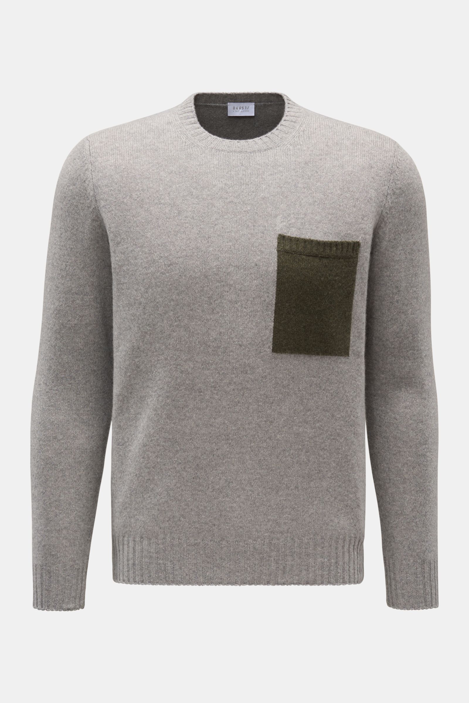 Front Pocket Crew Neck With Pouch Pocket 04651/ A TRIP IN A BAG