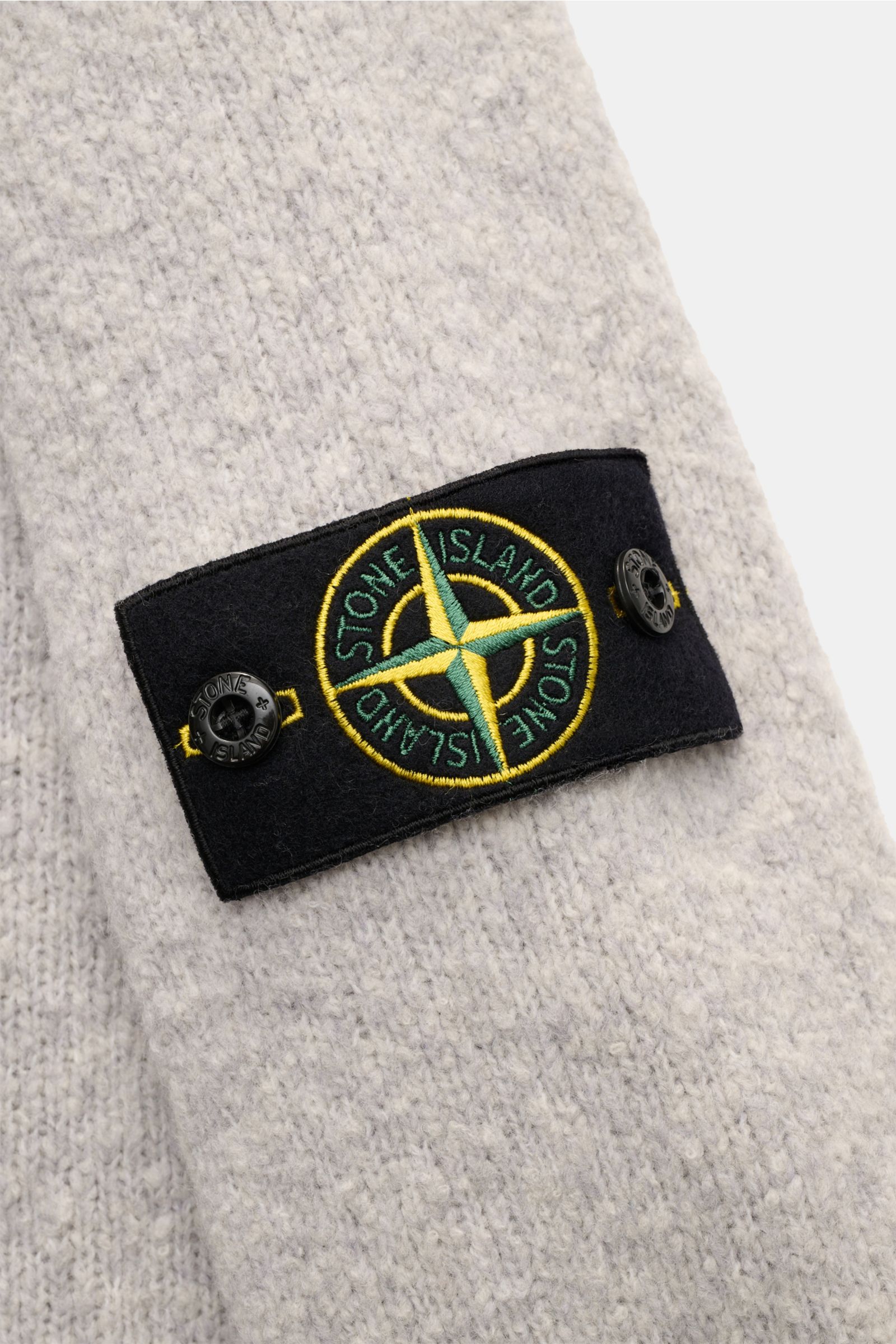 Stone Island Rundhalspullover 'Fancy Yarn' hellgrau
