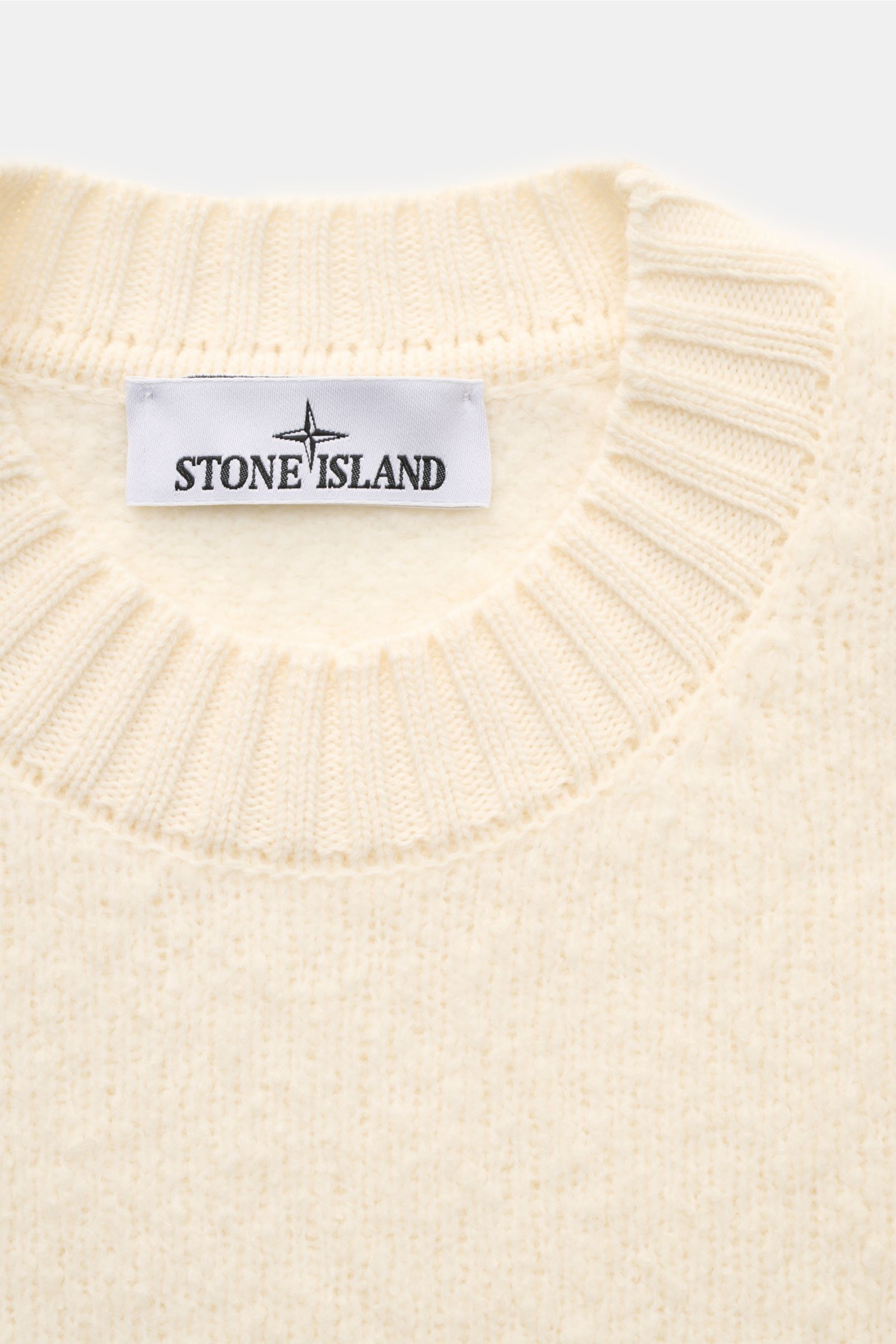 Stone Island Rundhalspullover 'Fancy Yarn' creme